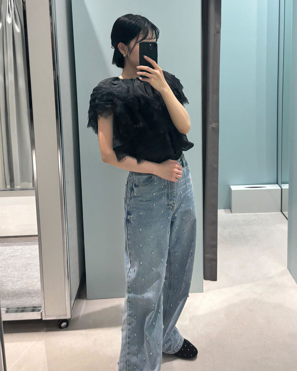 COLENNE CAMI TOP/159cm/着用サイズF｜Bibiy