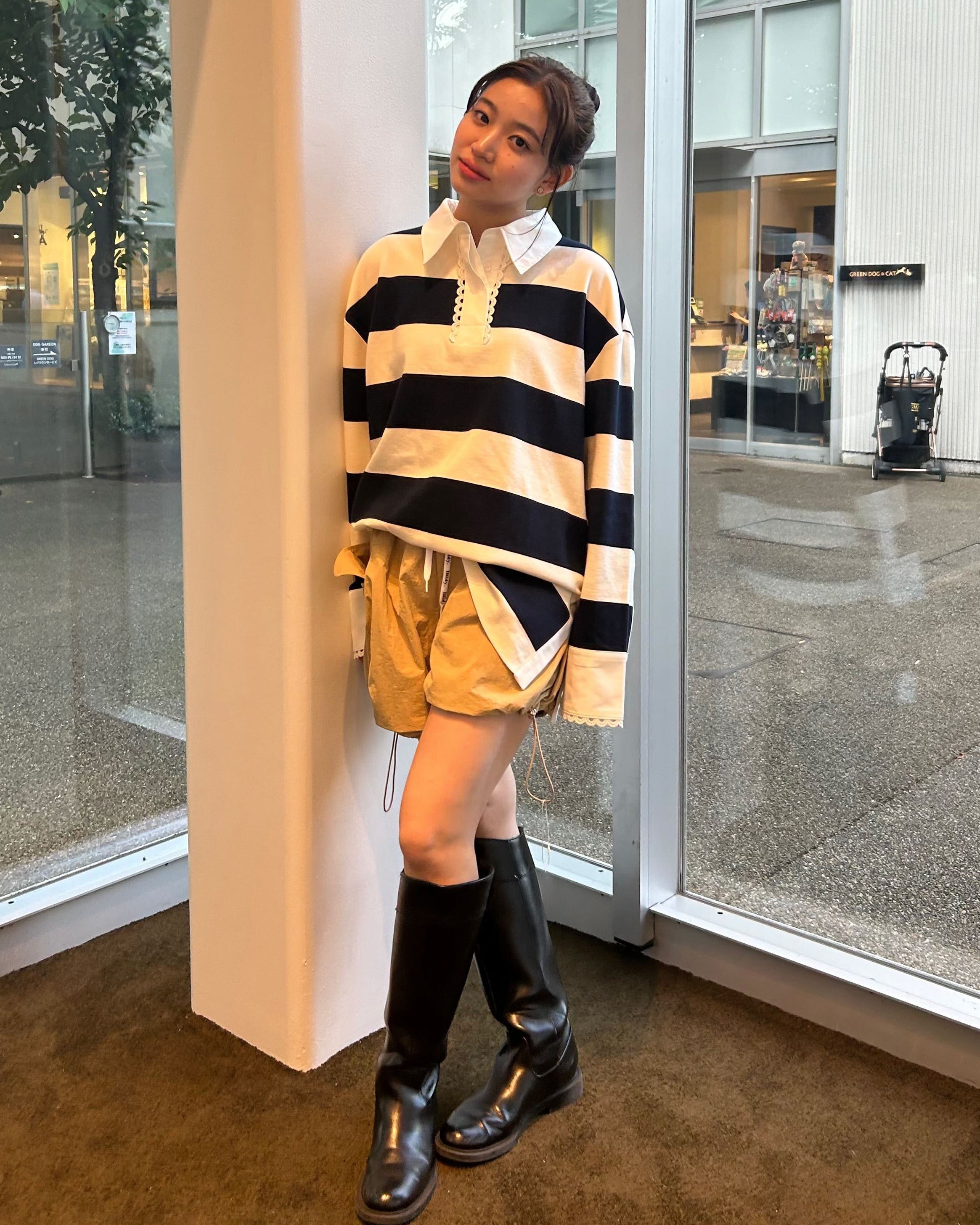 FRANCINE RUGBY TOP/154cm/着用サイズF