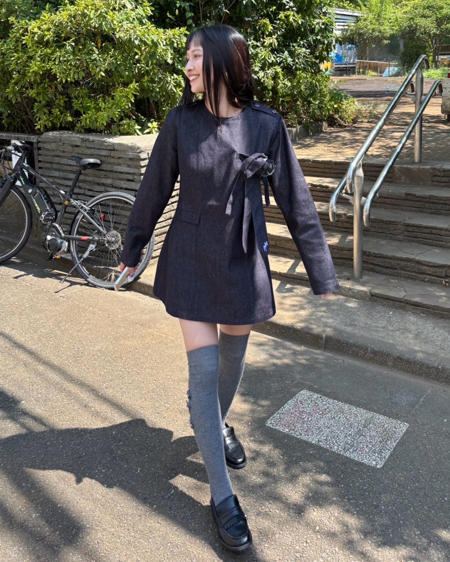 ROXY DENIM DRESS/164cm/着用サイズF