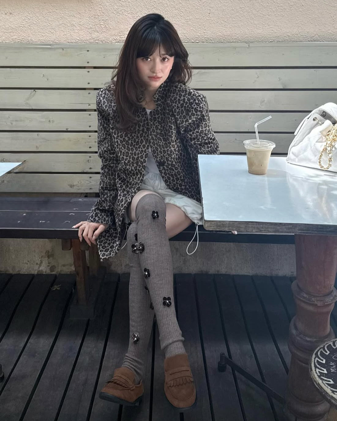 BIBIY. CLUB LEOPARD JACKET/158cm/着用サイズF