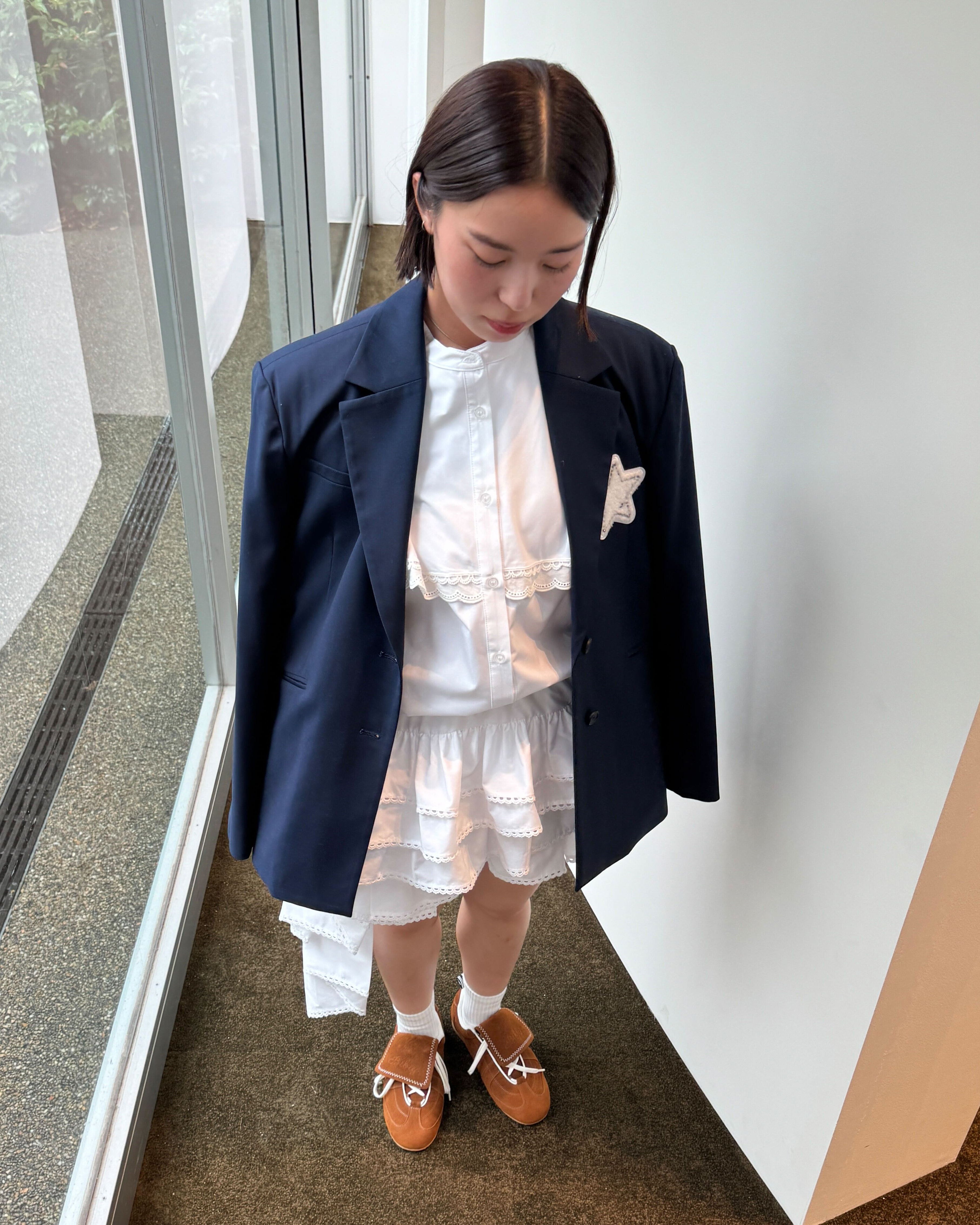 LUCIA COLLAR BLOUSE/155cm/着用サイズF