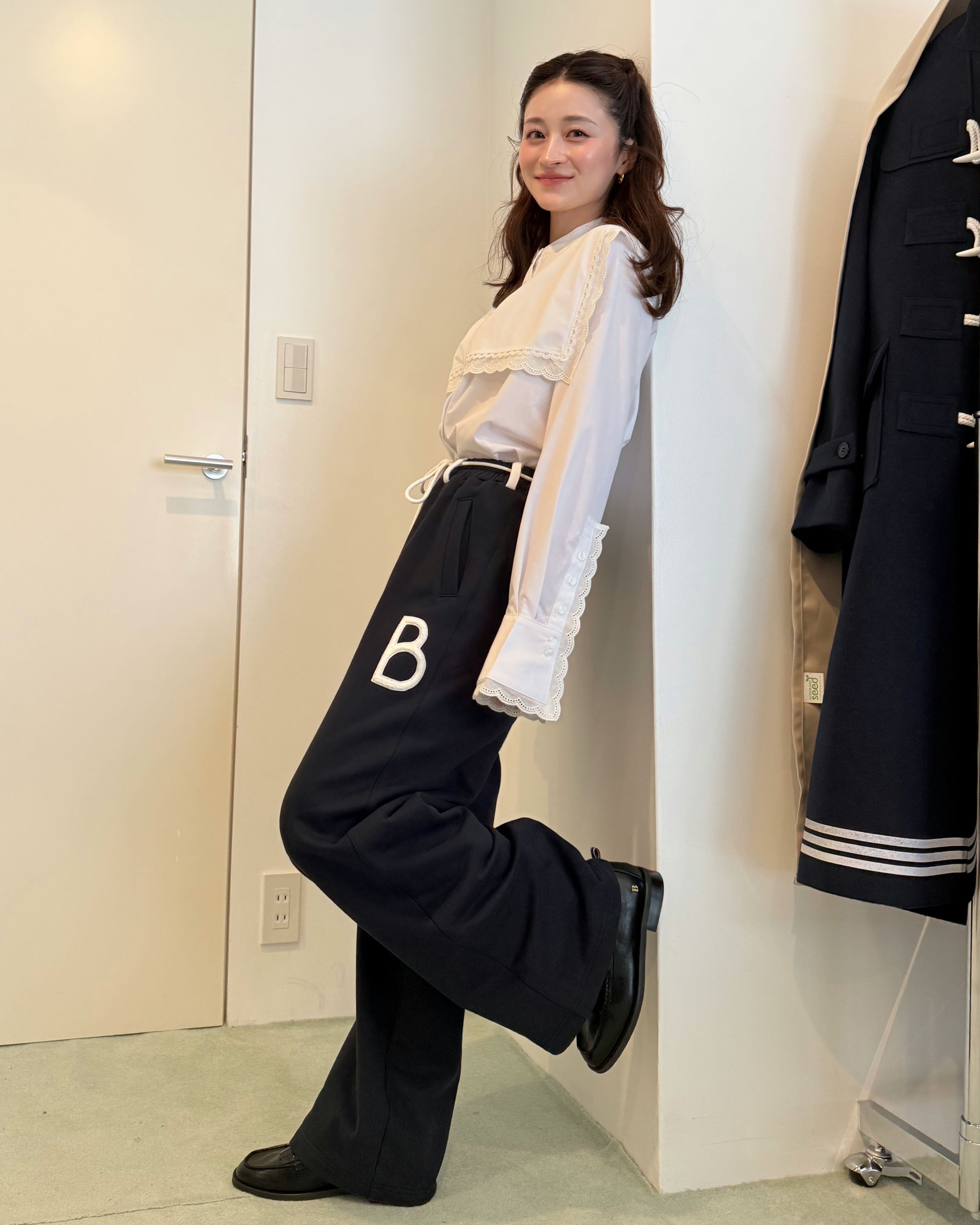 LUCIA COLLAR BLOUSE/158cm/着用サイズF