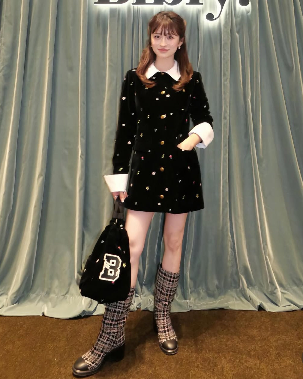 B. STARRY JACKET DRESS/158cm/着用サイズF