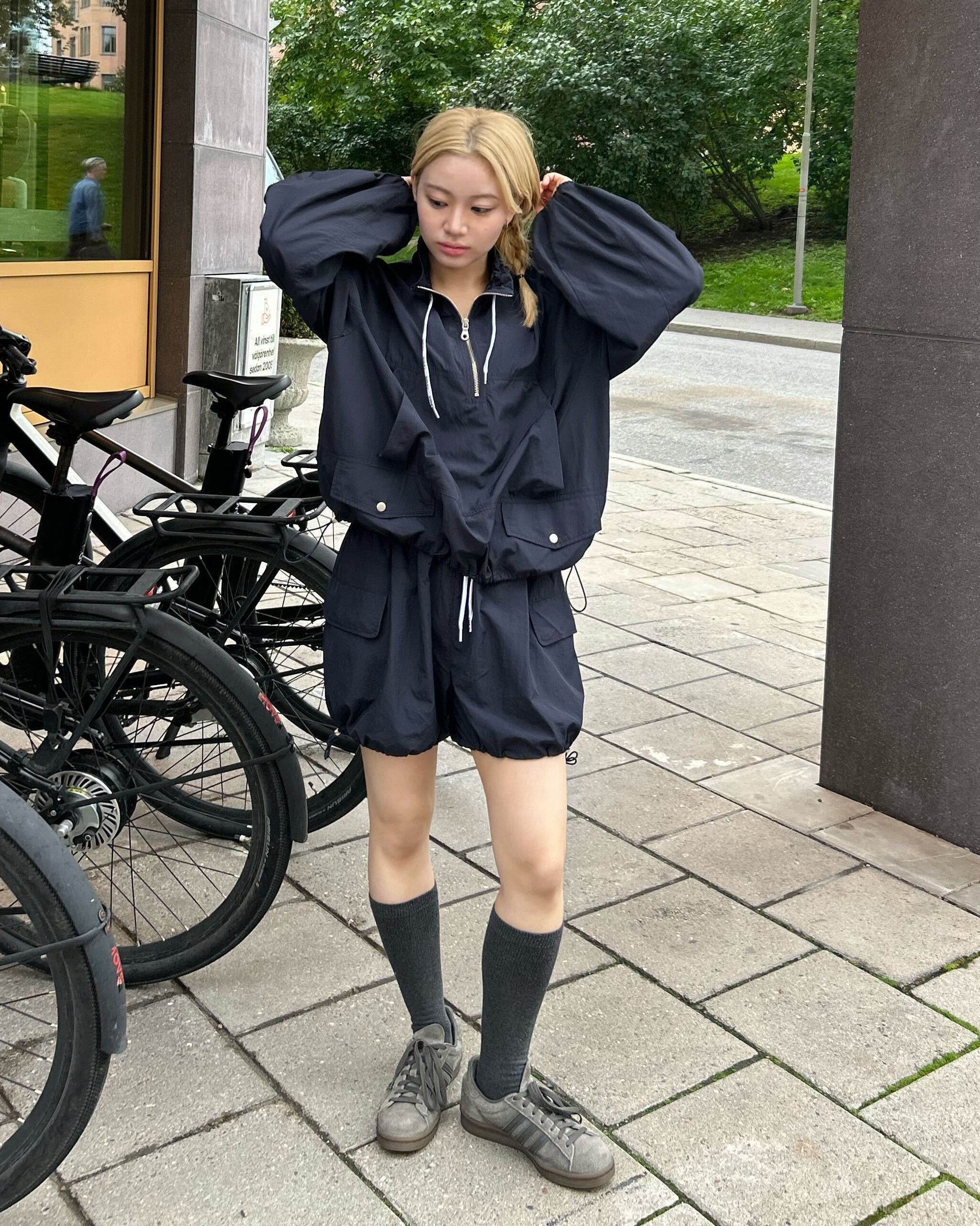 NELLY WINDBREAKER TOP/154cm/着用サイズF