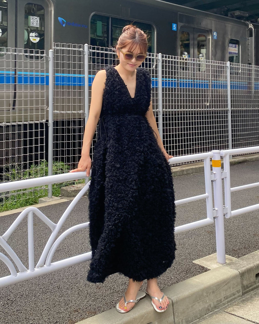 NOELLE SHEER DRESS/160cm/着用サイズF｜Bibiy