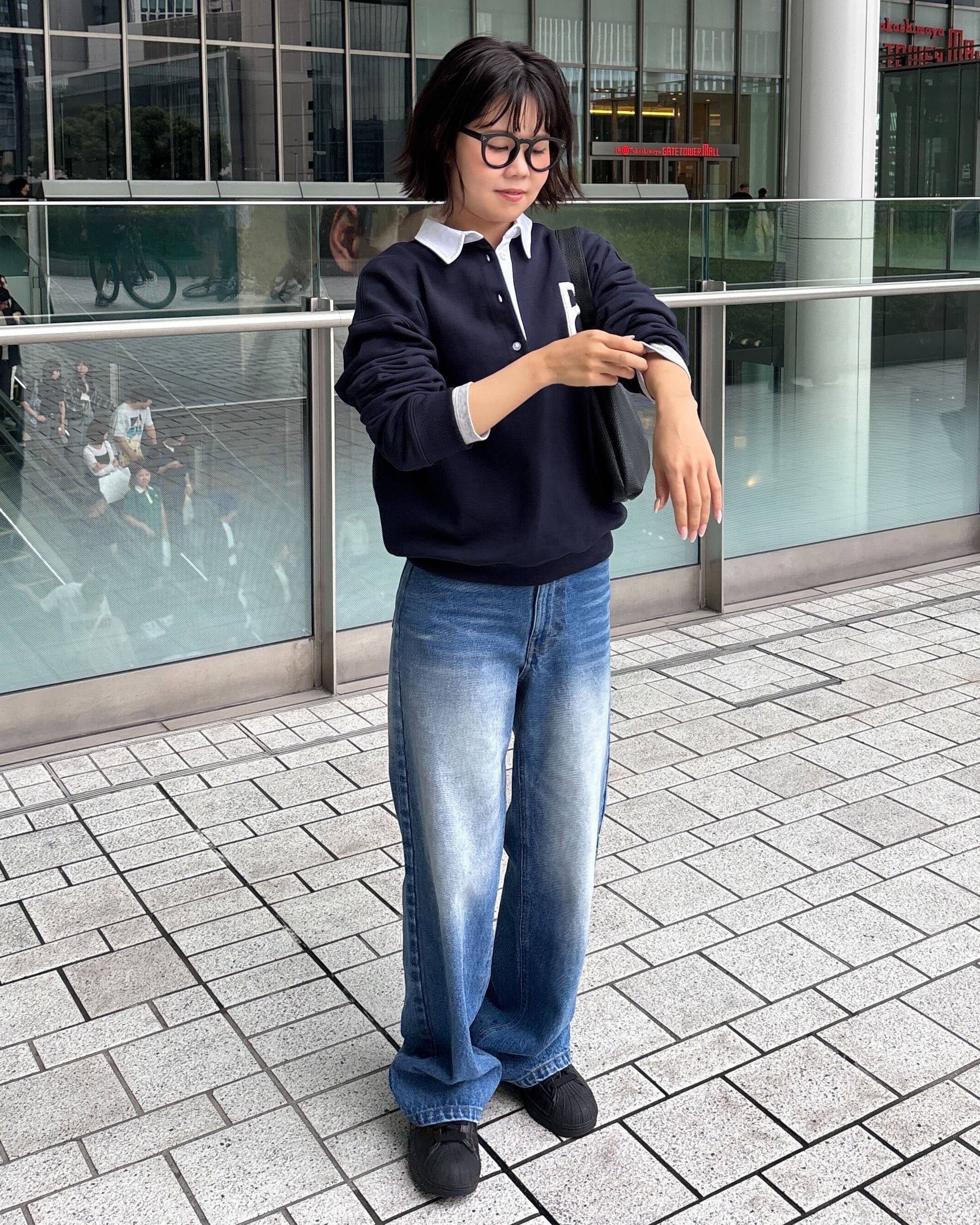 BIBIY. DAILY DENIM/159cm/着用サイズS