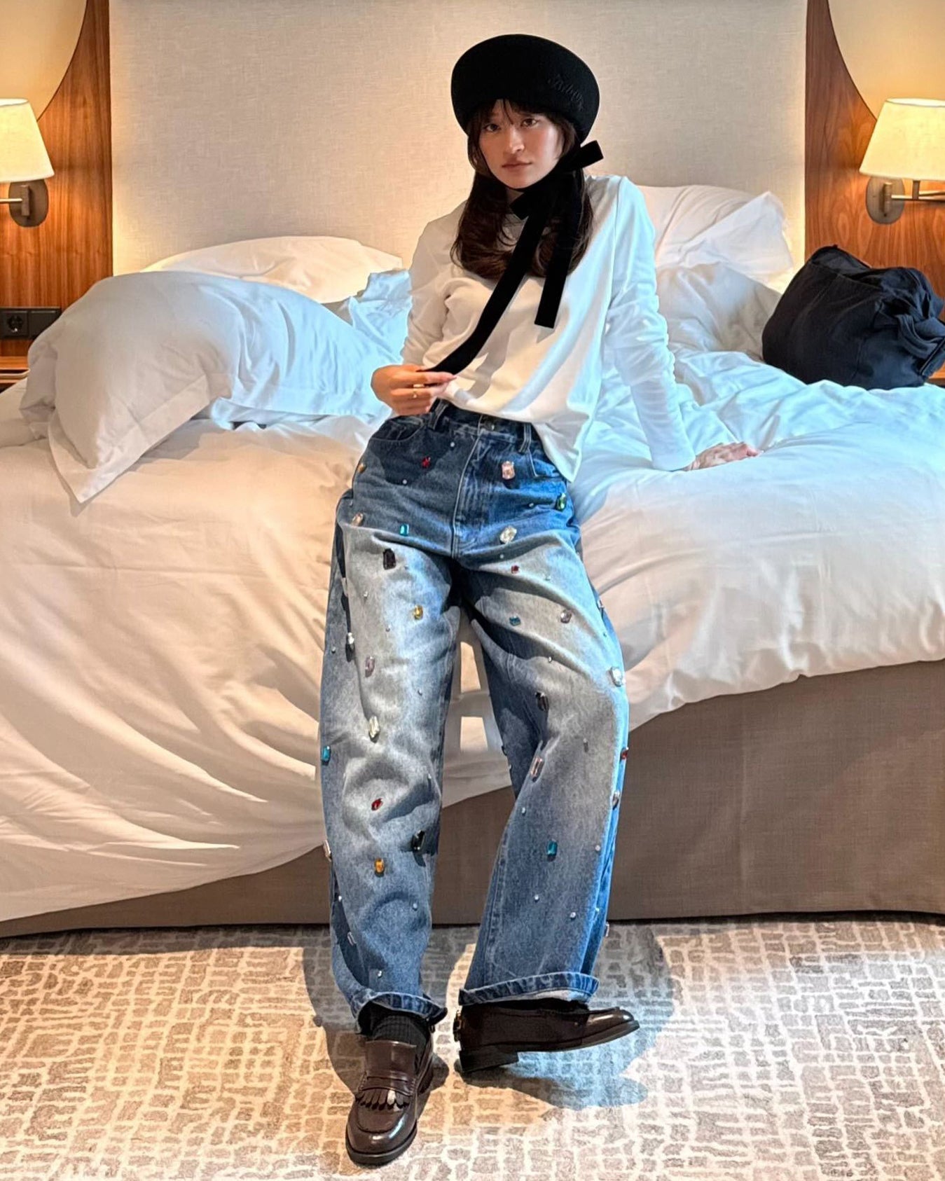 LISSY BIJOU DENIM/158cm/着用サイズS