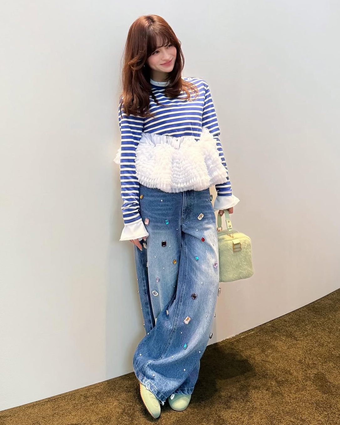 FRANCINE TULLE TOP/158cm/着用サイズF