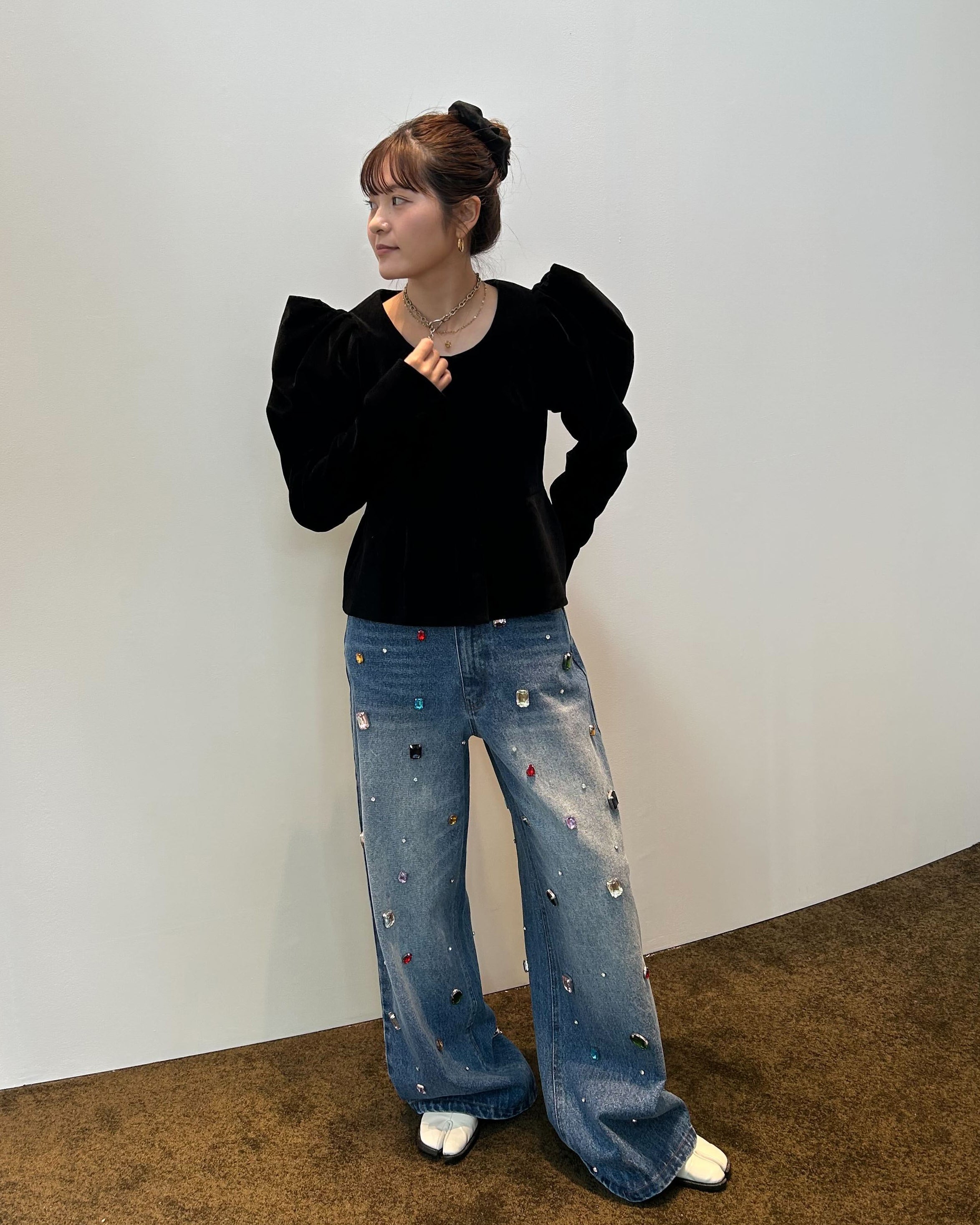 LISSY BIJOU DENIM/160cm/着用サイズM