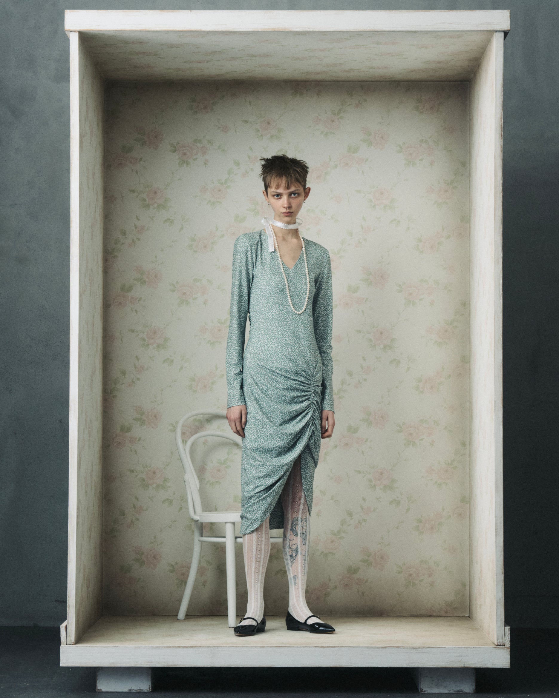 ISABELLA SHIRRING DRESS