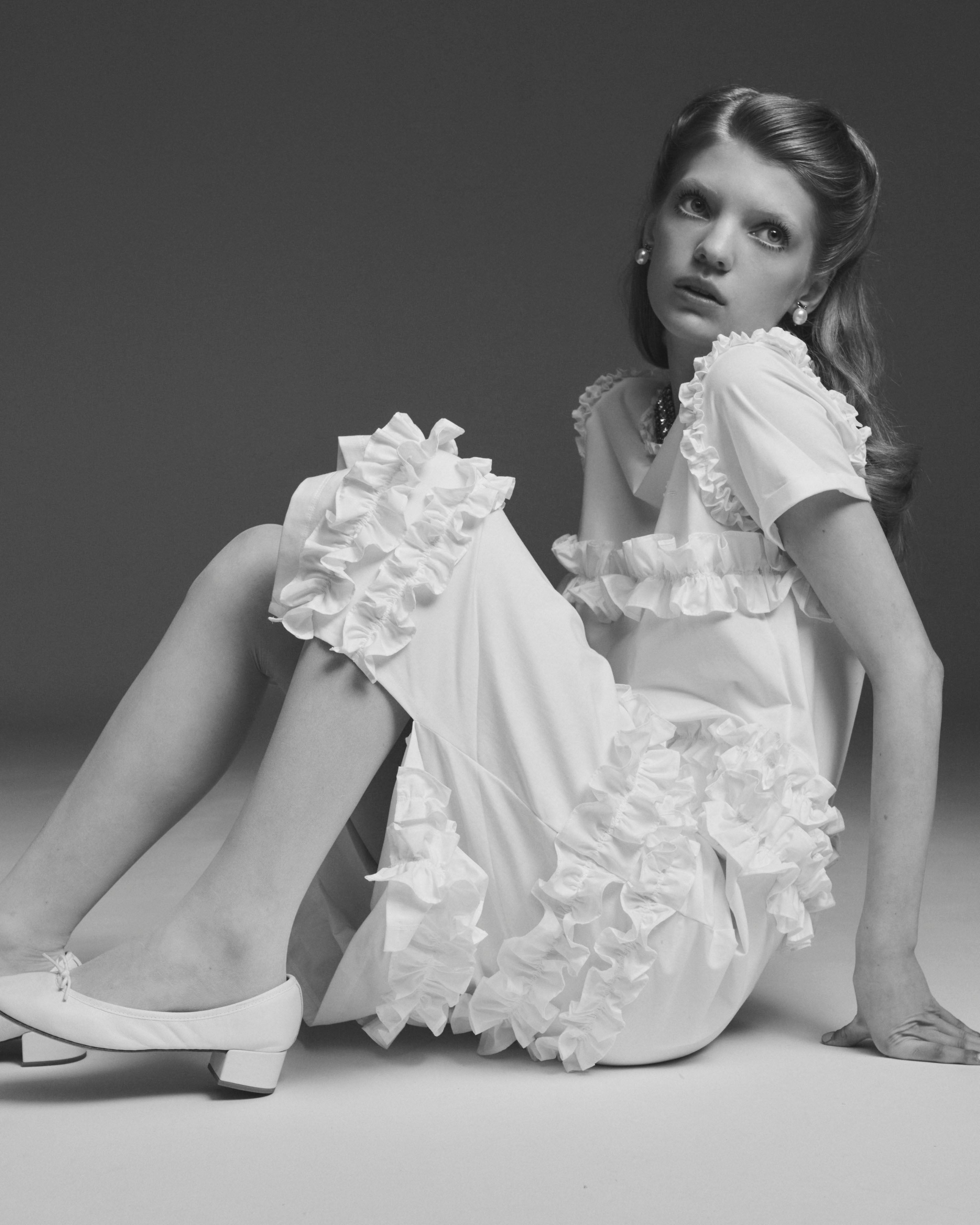IRIS RUFFLE DRESS