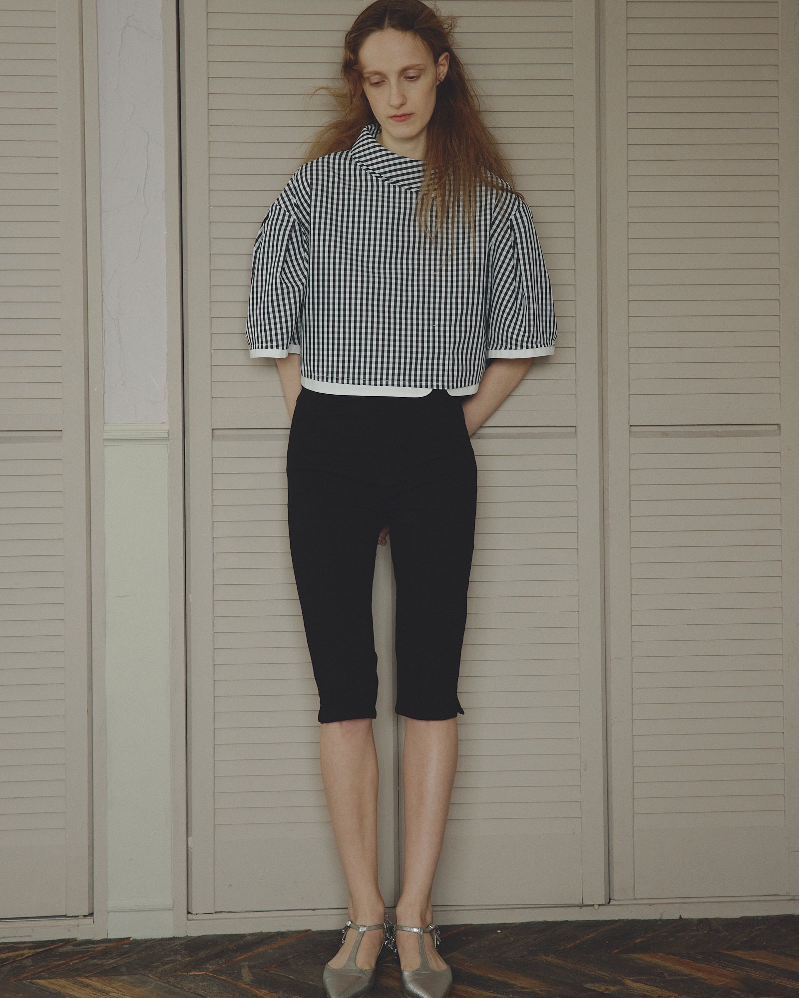 DOLLY GINGHAM CROP-TOP