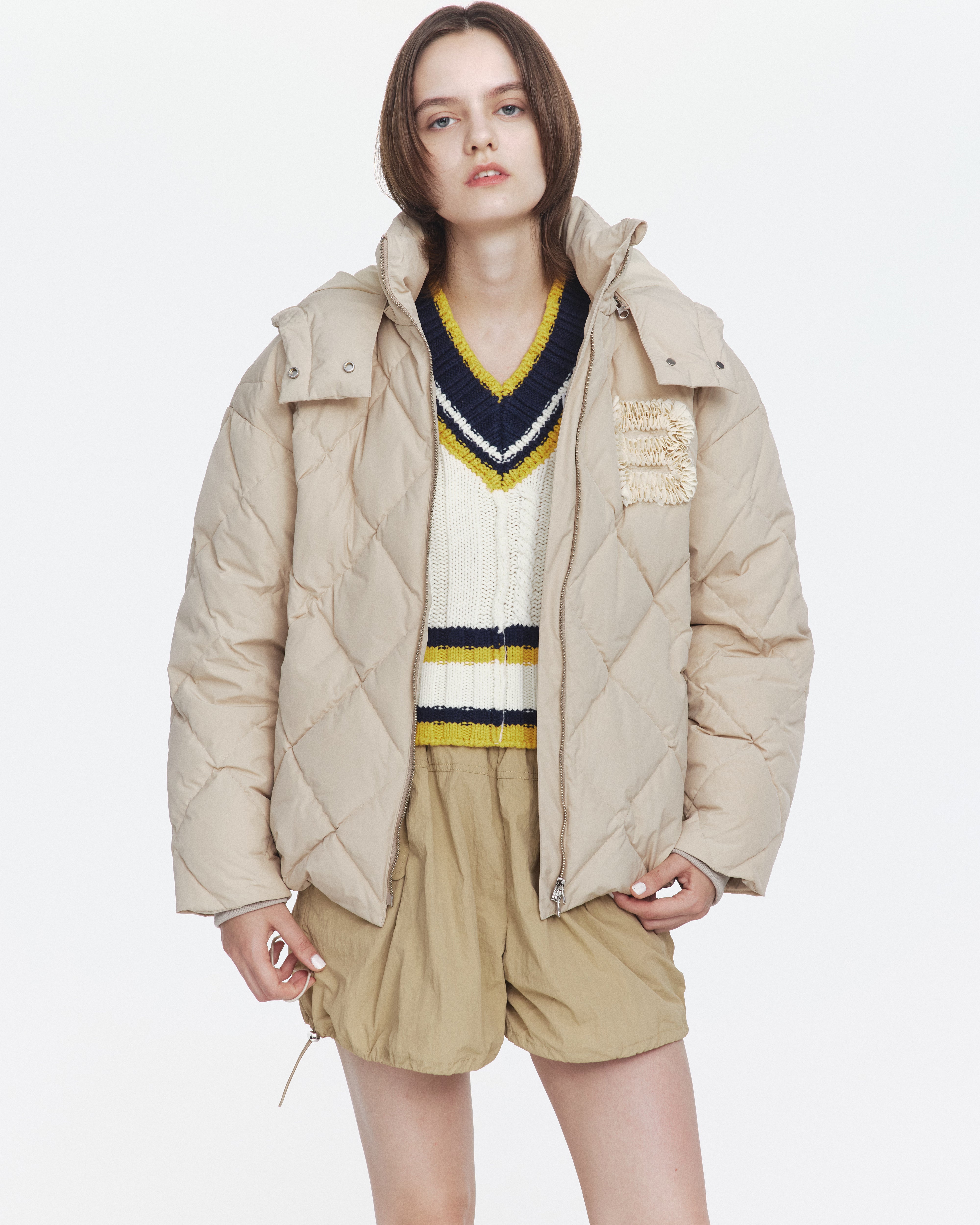 【新品·未使用·洗濯タグのみ】bibiy. WHITNEY JACKET ビビー BIBIY. MADE | AVERY DOWN JACKET BEIGE｜Bibiy.