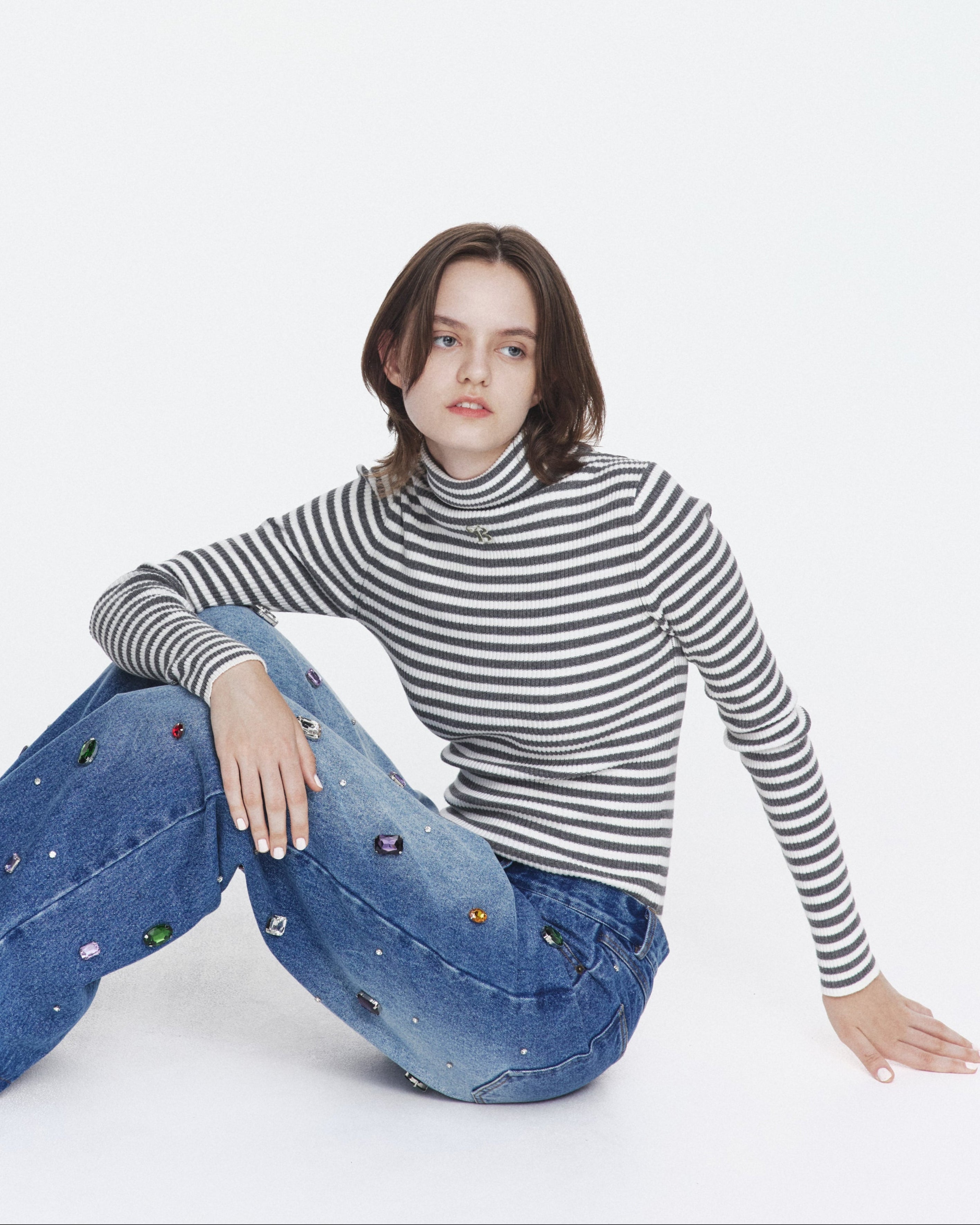 BIBIY. MADE | B. TURTLE KNIT GRAY｜Bibiy.