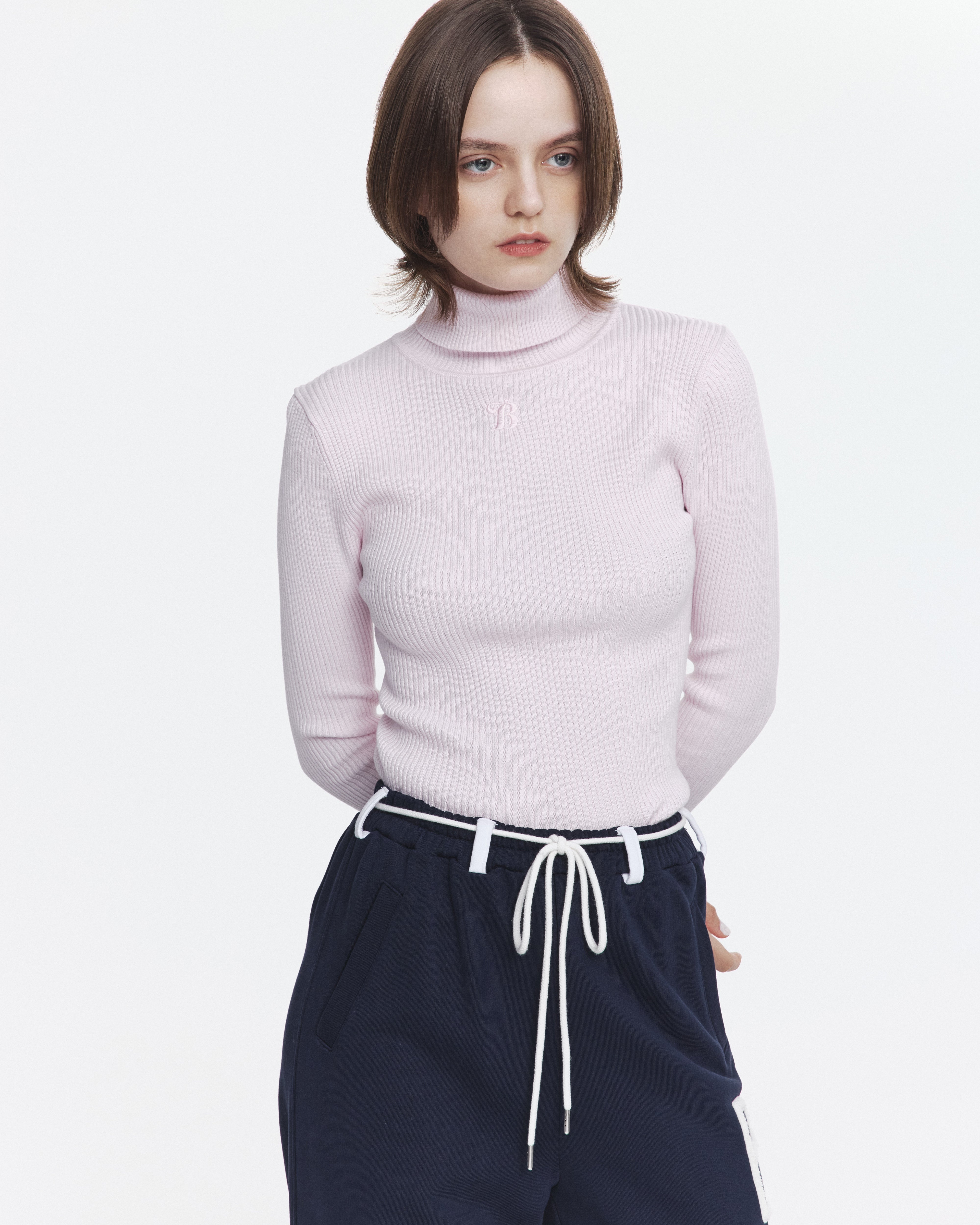 BIBIY. MADE | B. TURTLE KNIT PINK｜Bibiy.