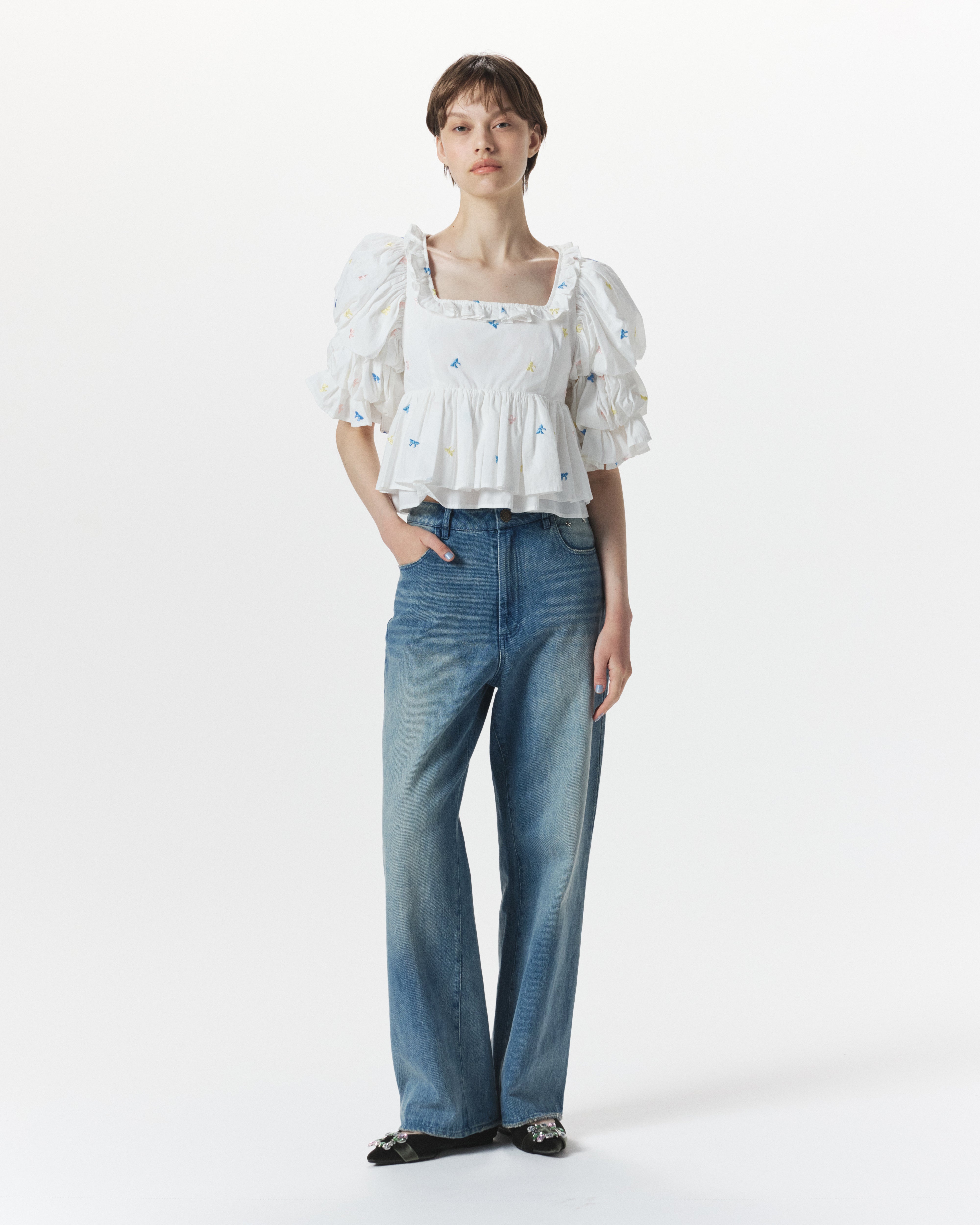 B. RIBBON MANIA BLOUSE