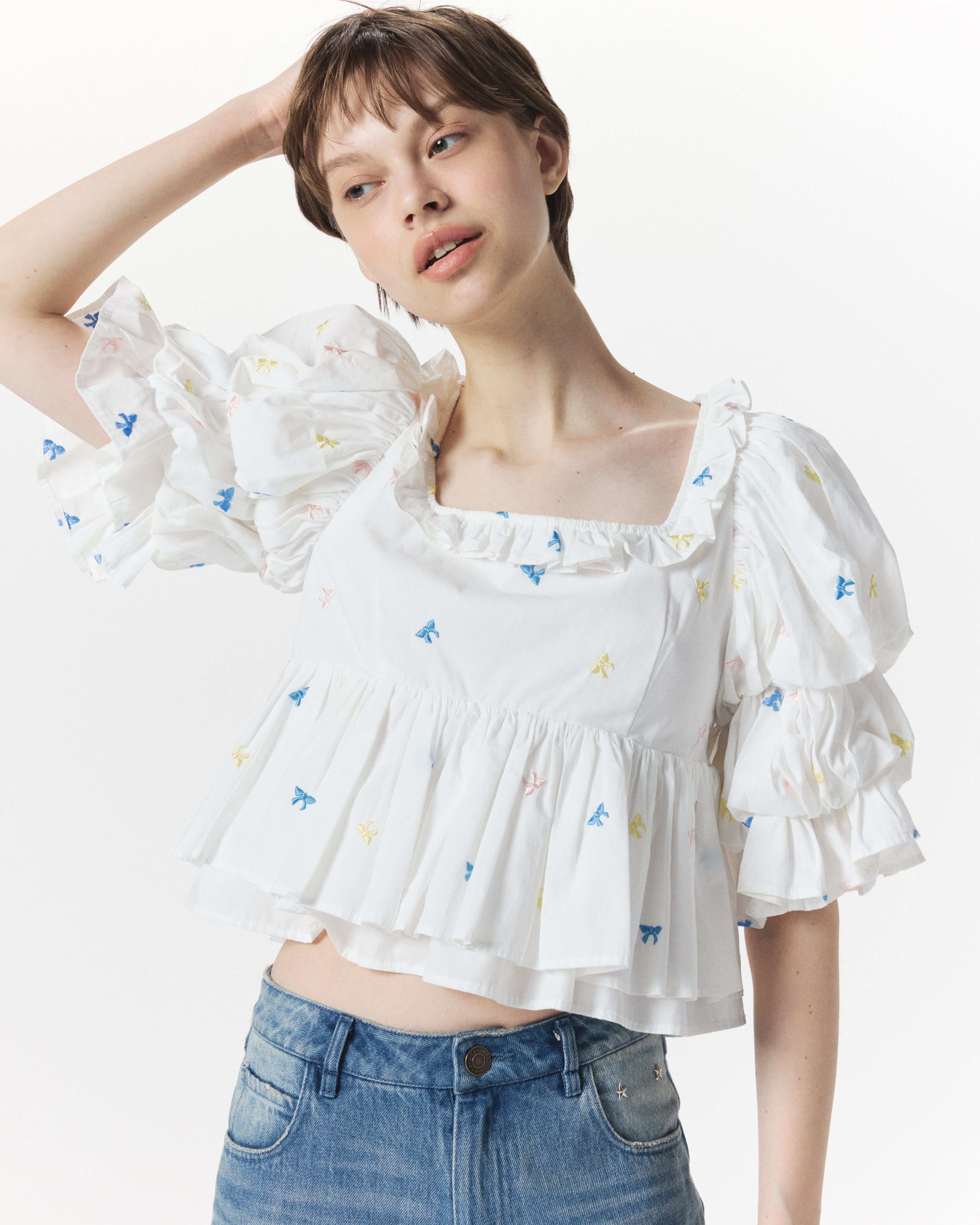 B. RIBBON MANIA BLOUSE