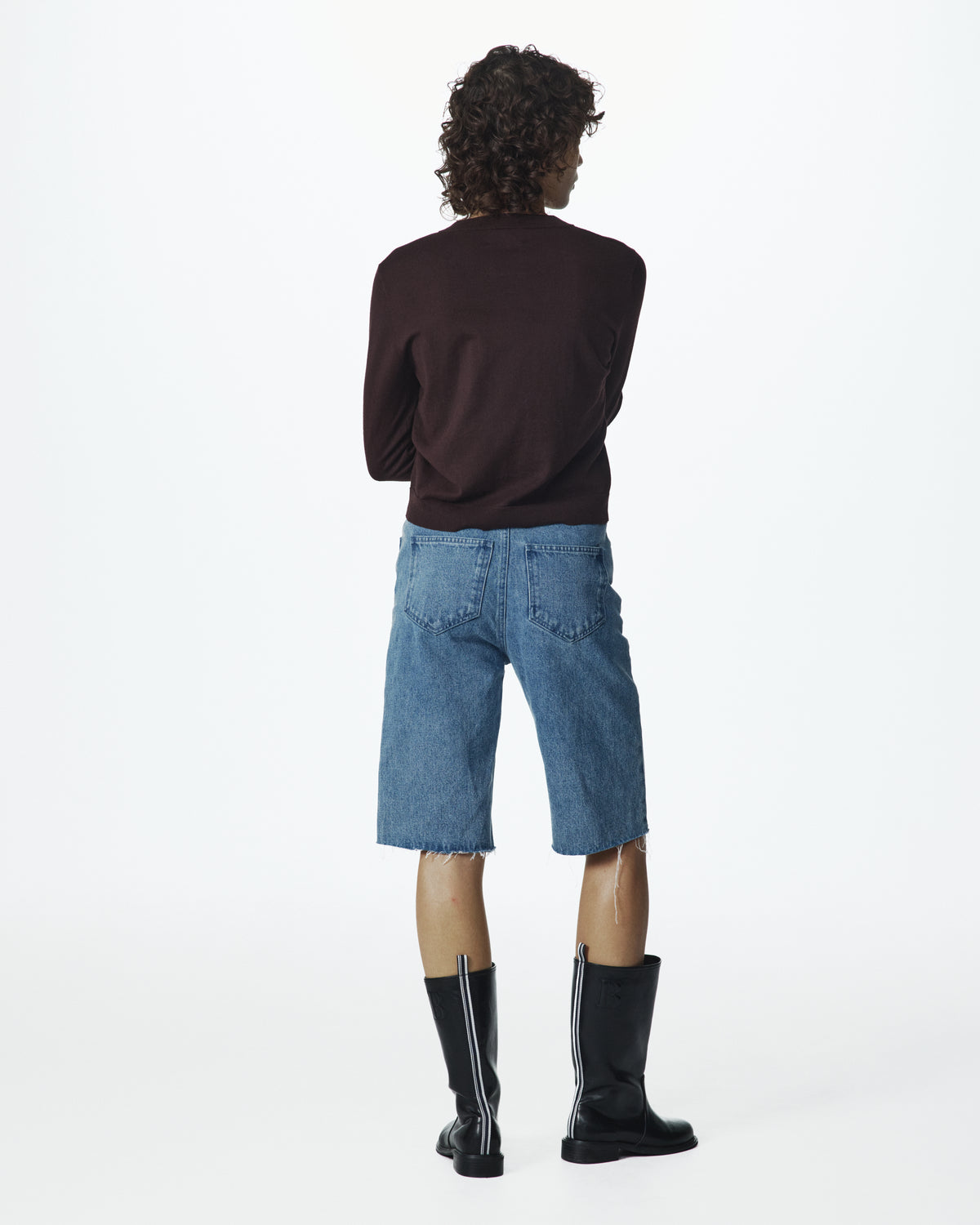 B. STAR DENIM SHORTS