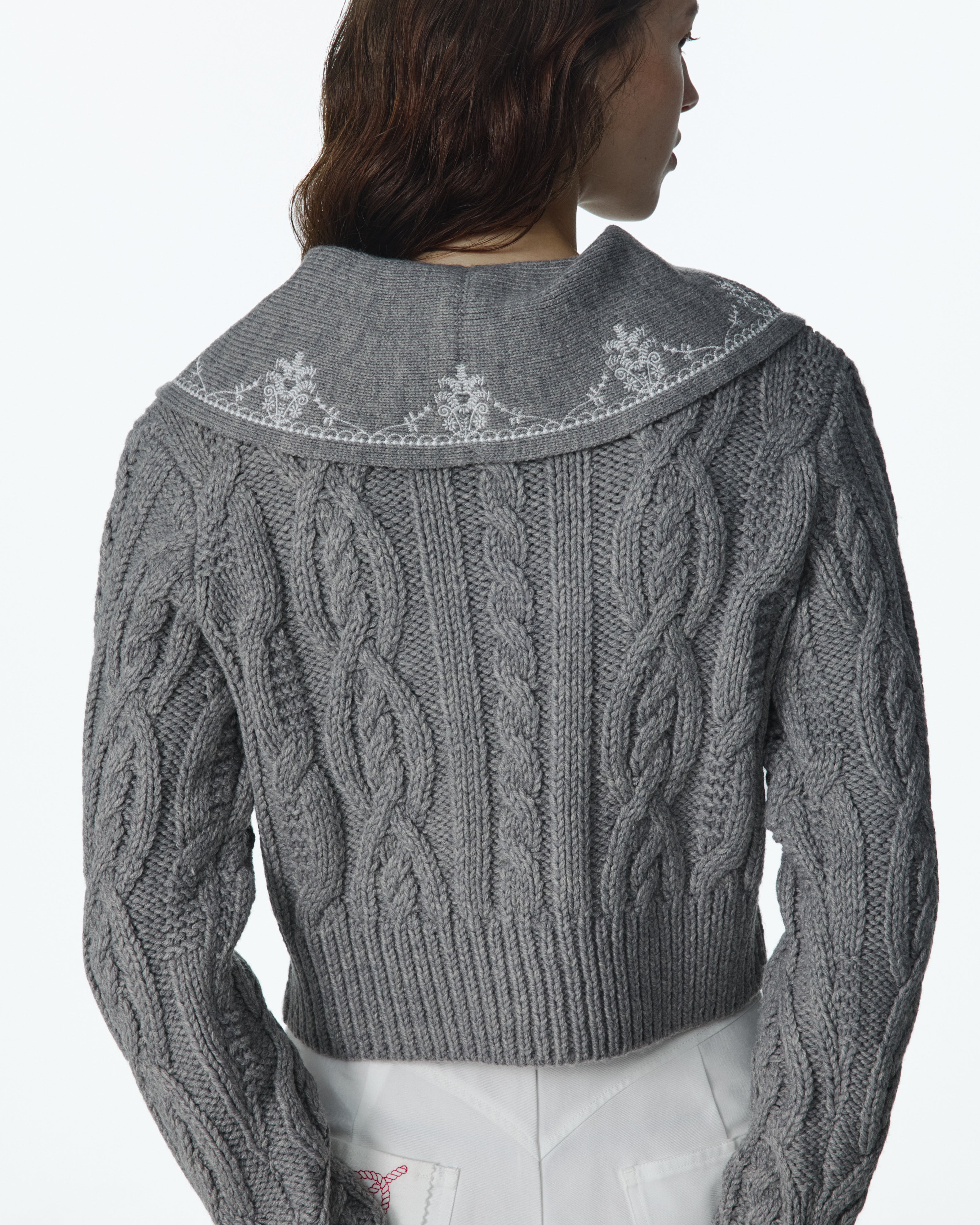 GARDENIA COLLAR KNIT