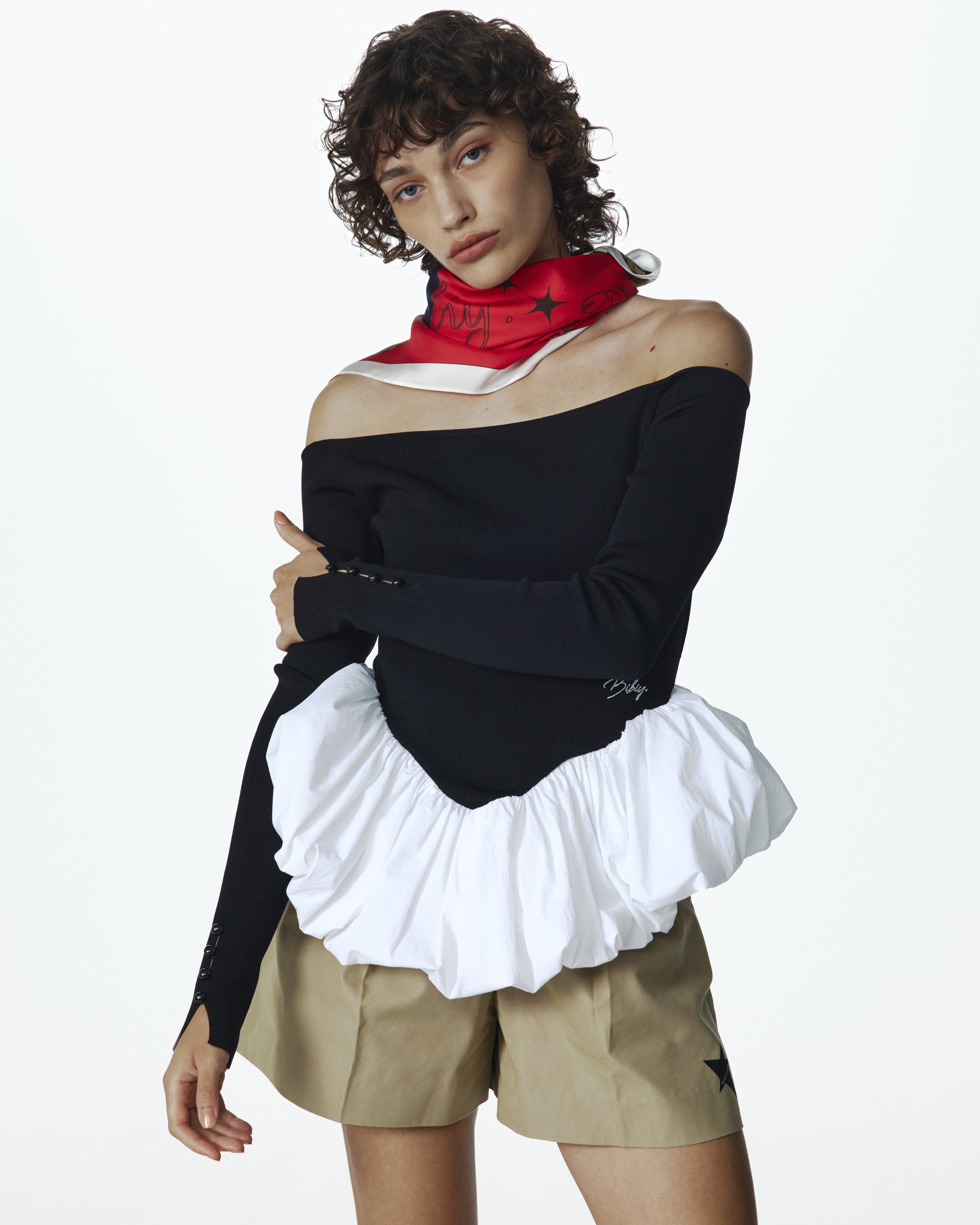 BIBIY. WESTERN SILK SCARF