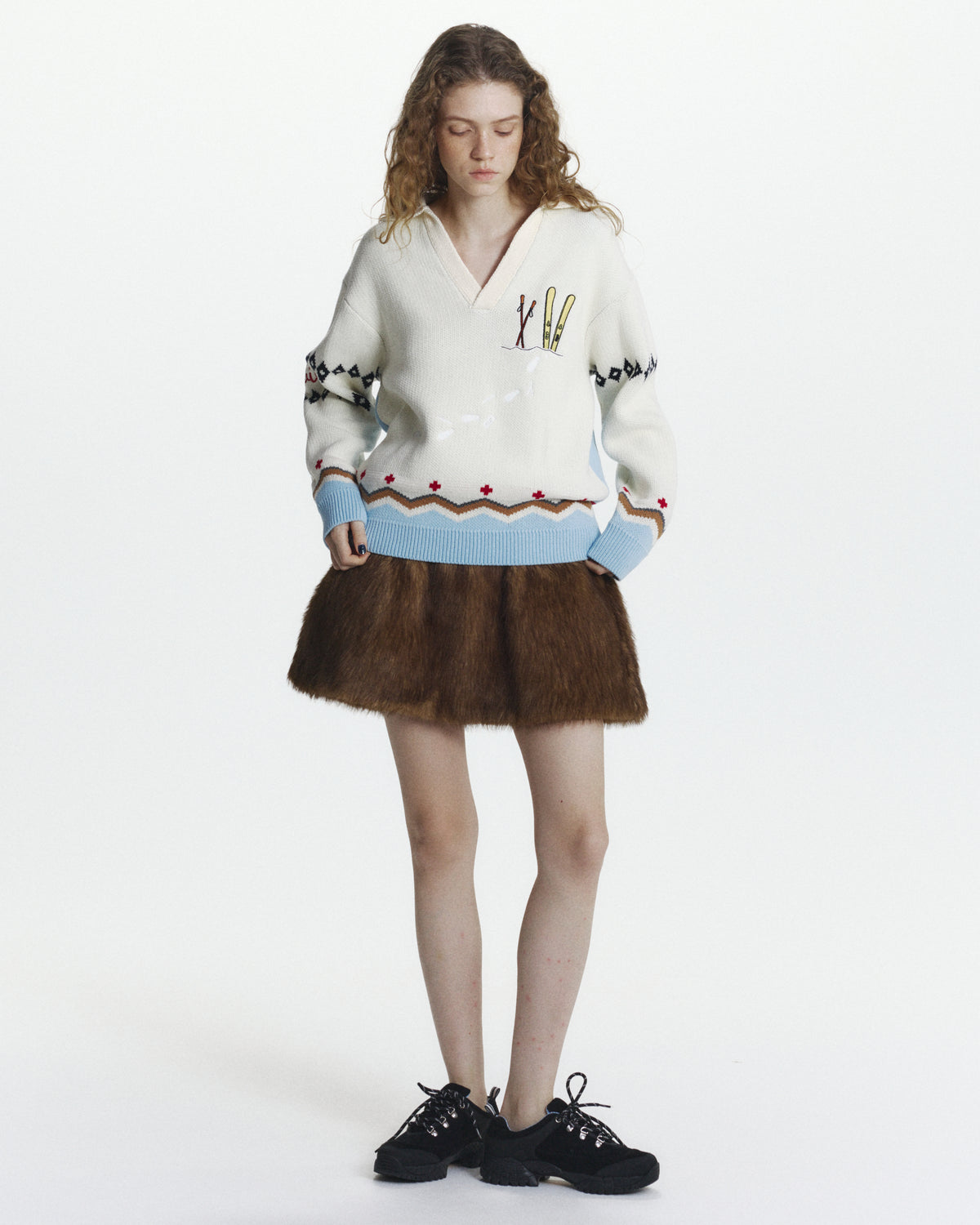 KATE FUR MINI SKIRT