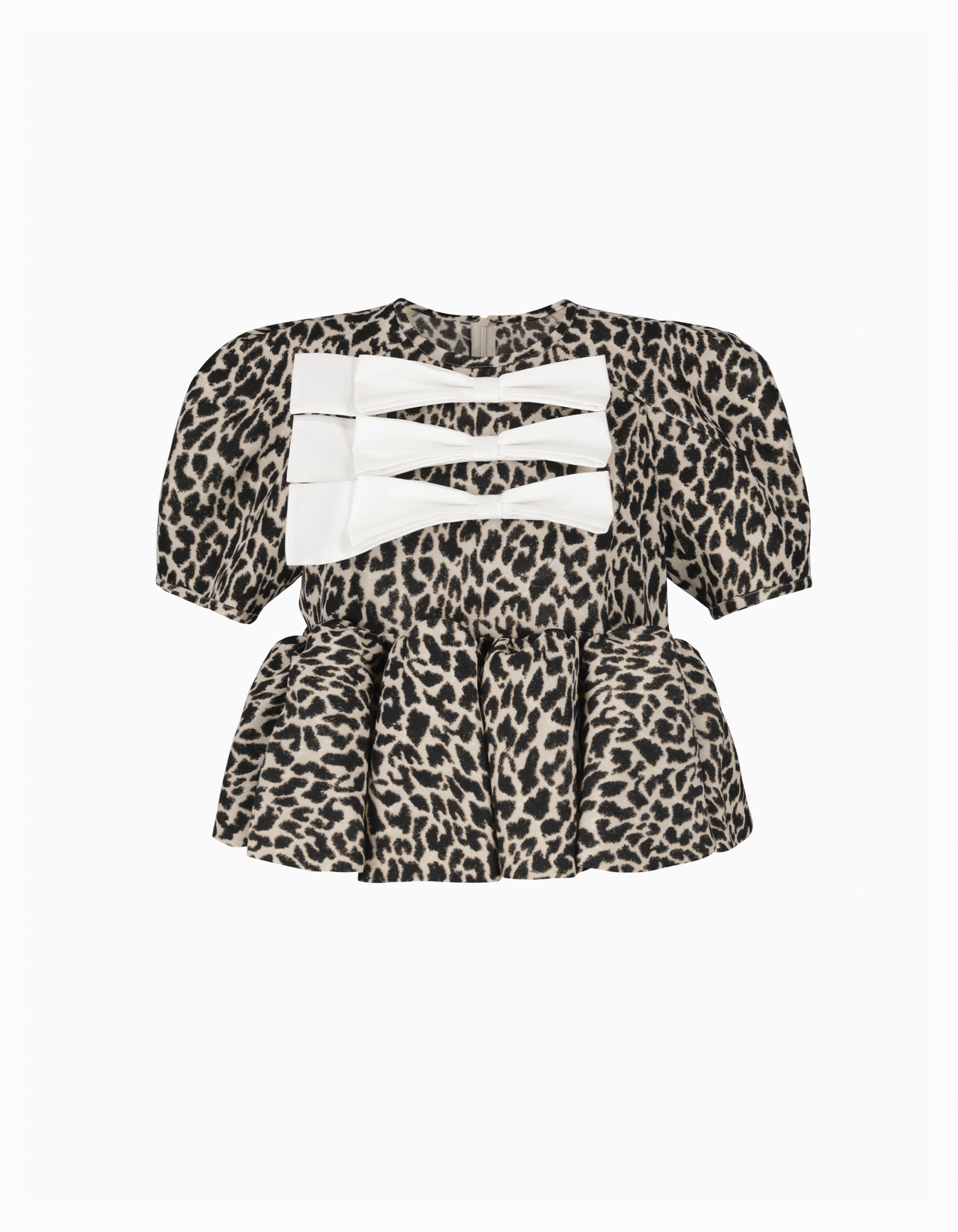 VERO PEPURAMU LEOPARD TOP