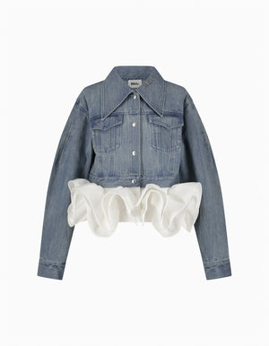 BIBIY. CREAM DENIM JACKET