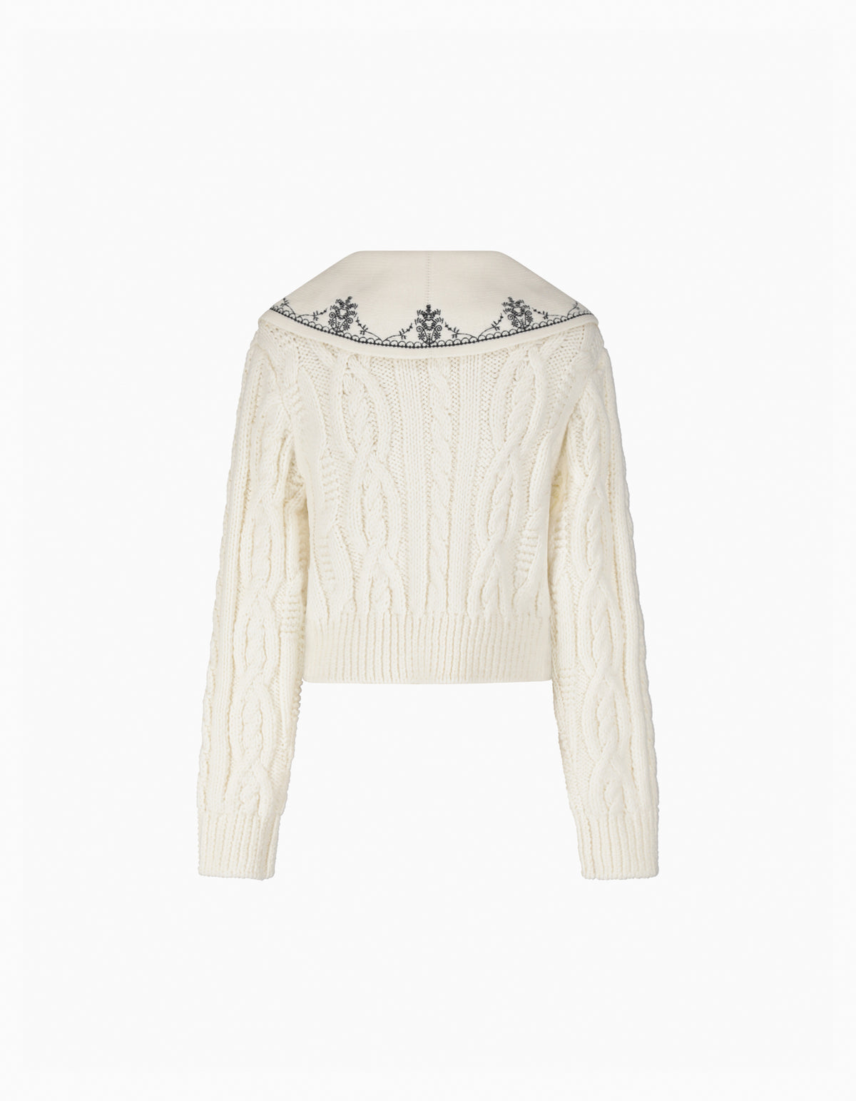 GARDENIA COLLAR KNIT