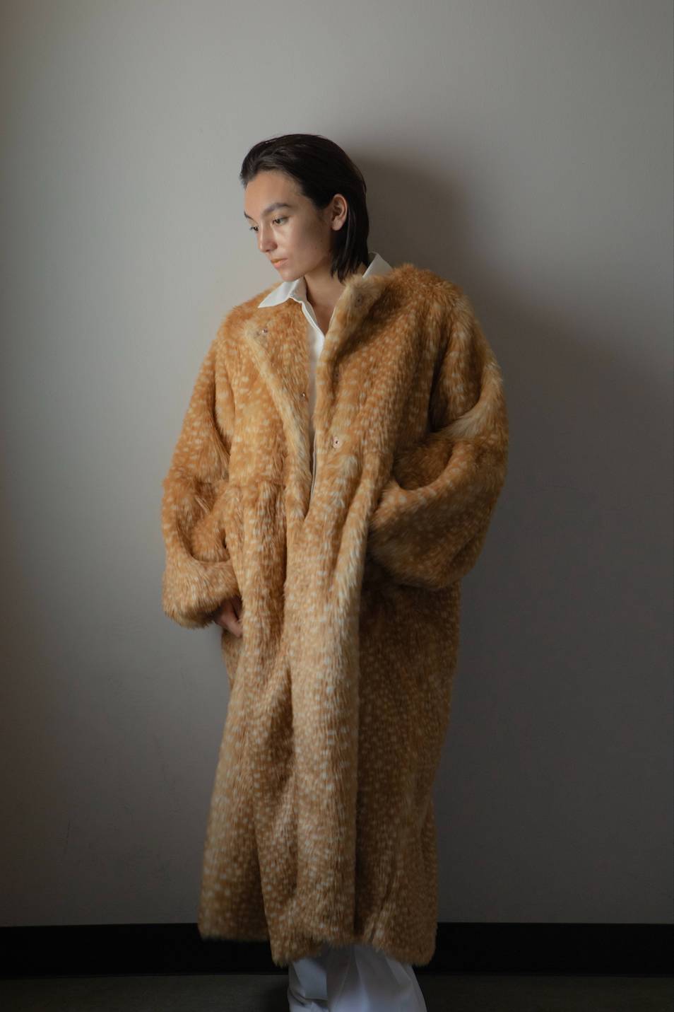 BIBIY. MADE | MIRIAM FUR COAT BEIGE｜Bibiy 