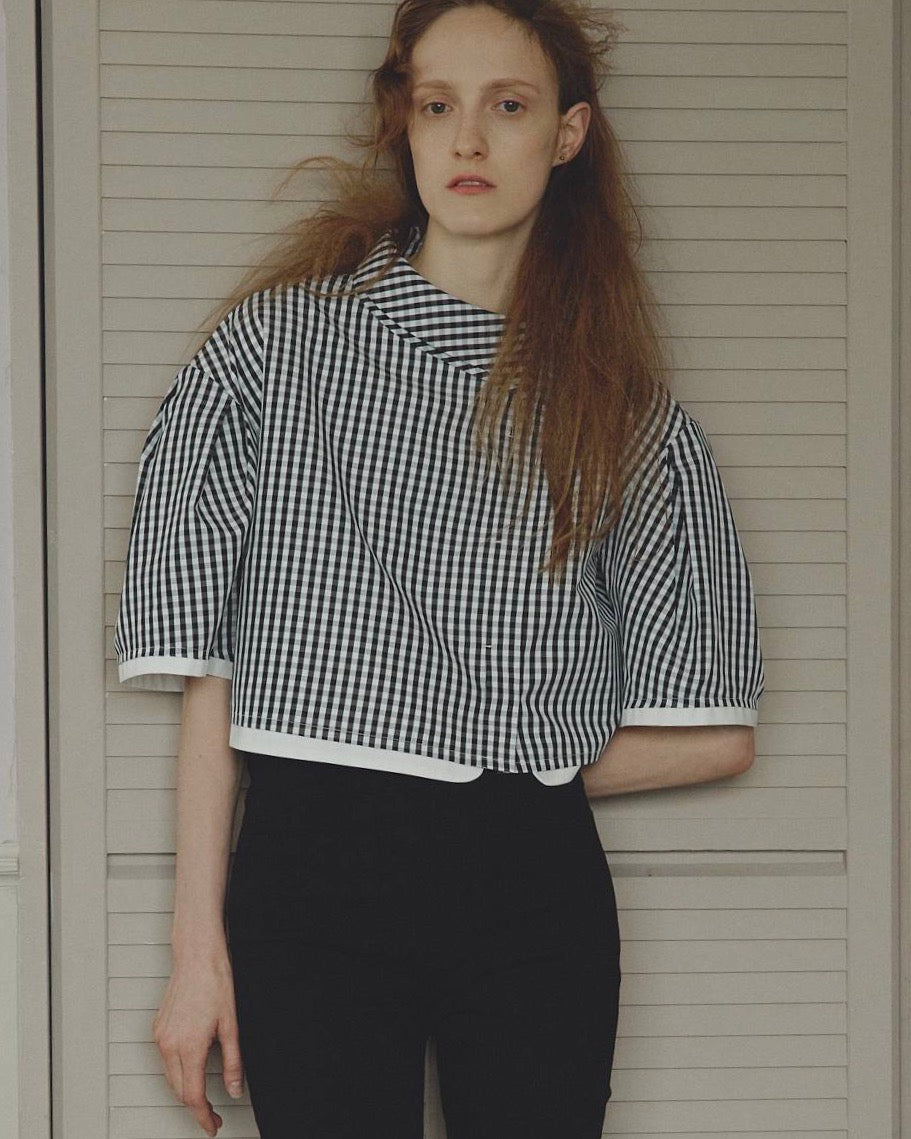 DOLLY GINGHAM CROP-TOP