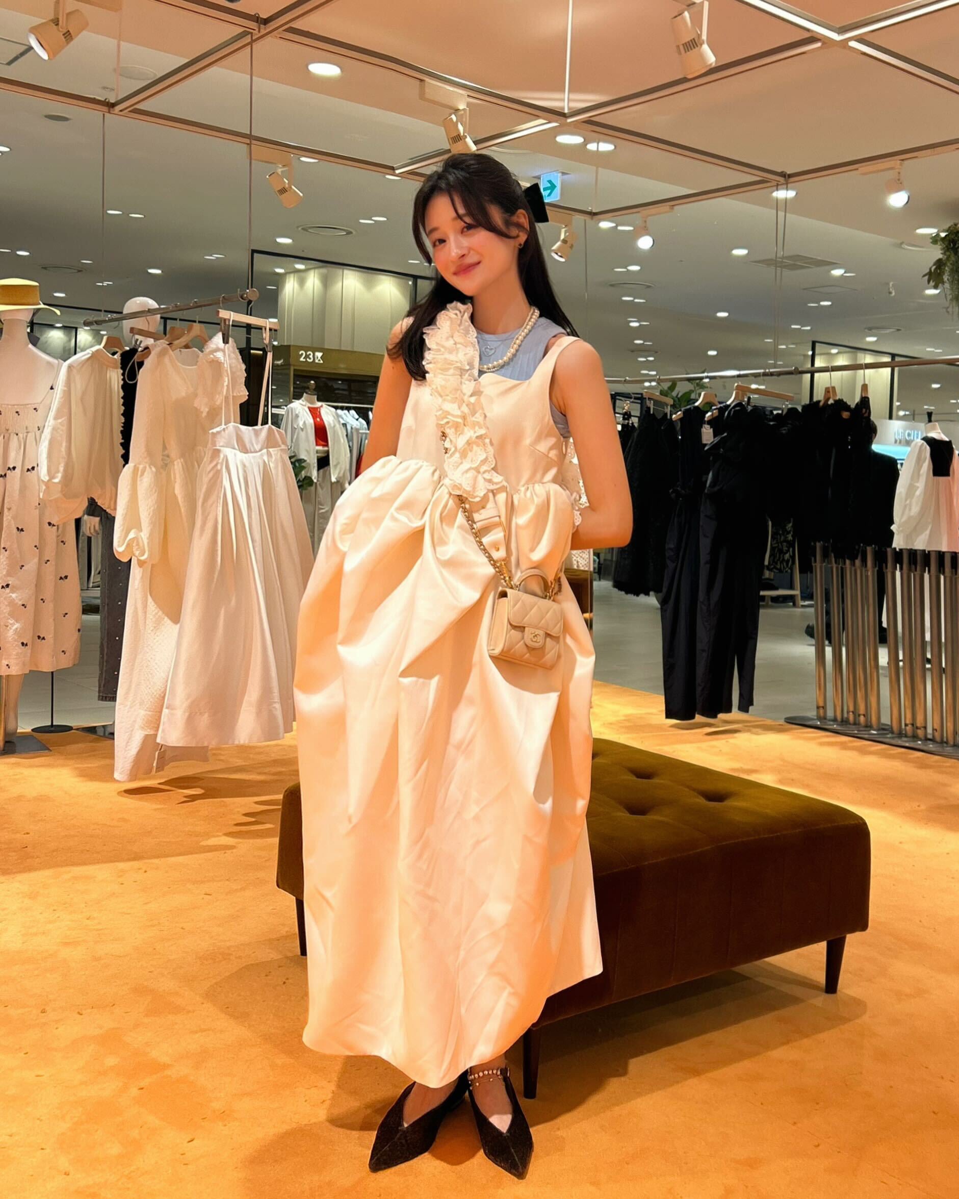 BIANCA LONG DRESS/158cm/着用サイズ F