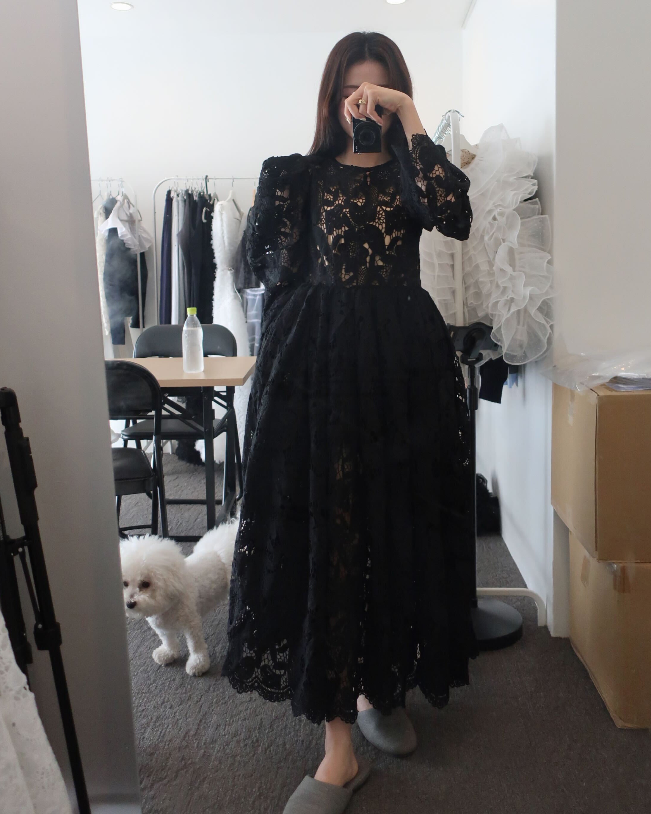 LOTTY LACE DRESS/158cm/着用サイズ S