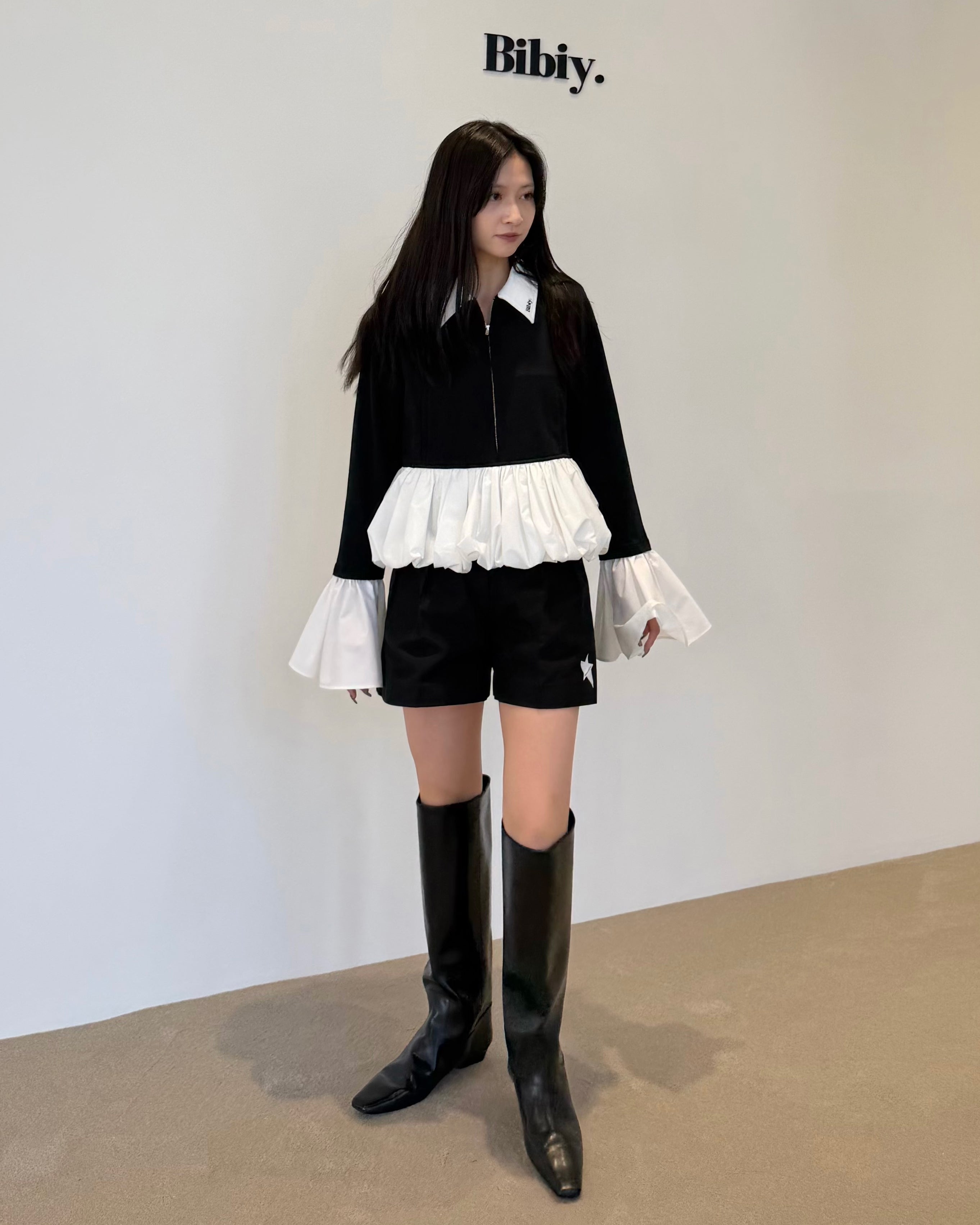 CARLI BALLOON PEPURAMU TOP/164cm/着用サイズF