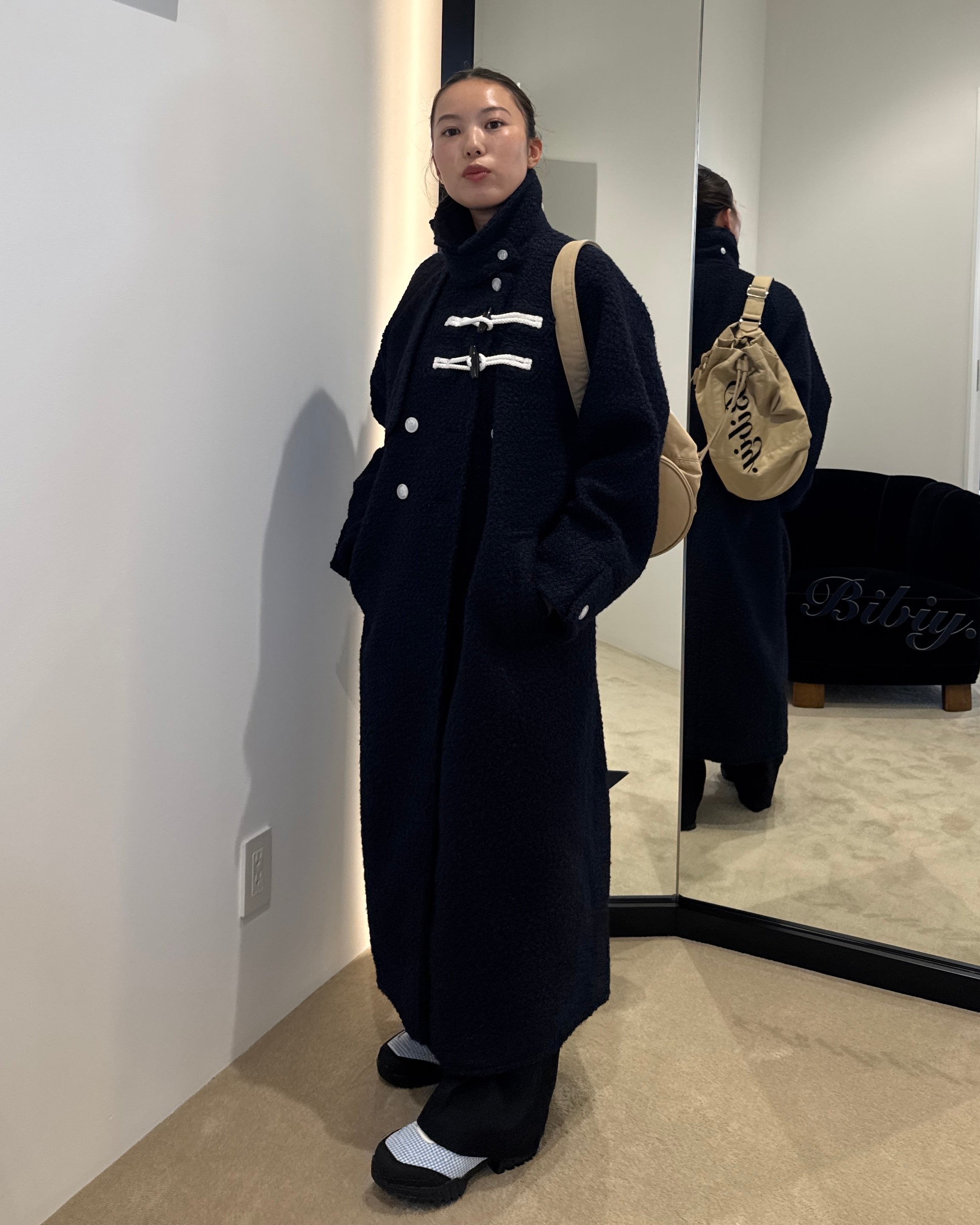 MANON DUFFLE COAT/155cm/着用サイズF