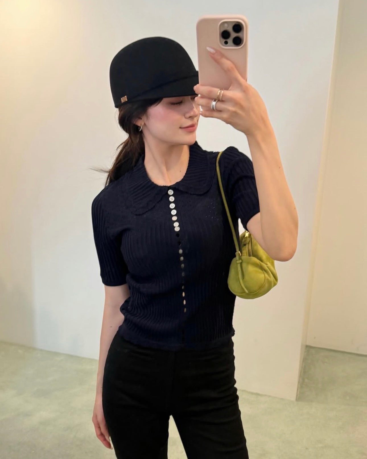 BERYL KNIT BLOUSE/158cm/着用サイズF