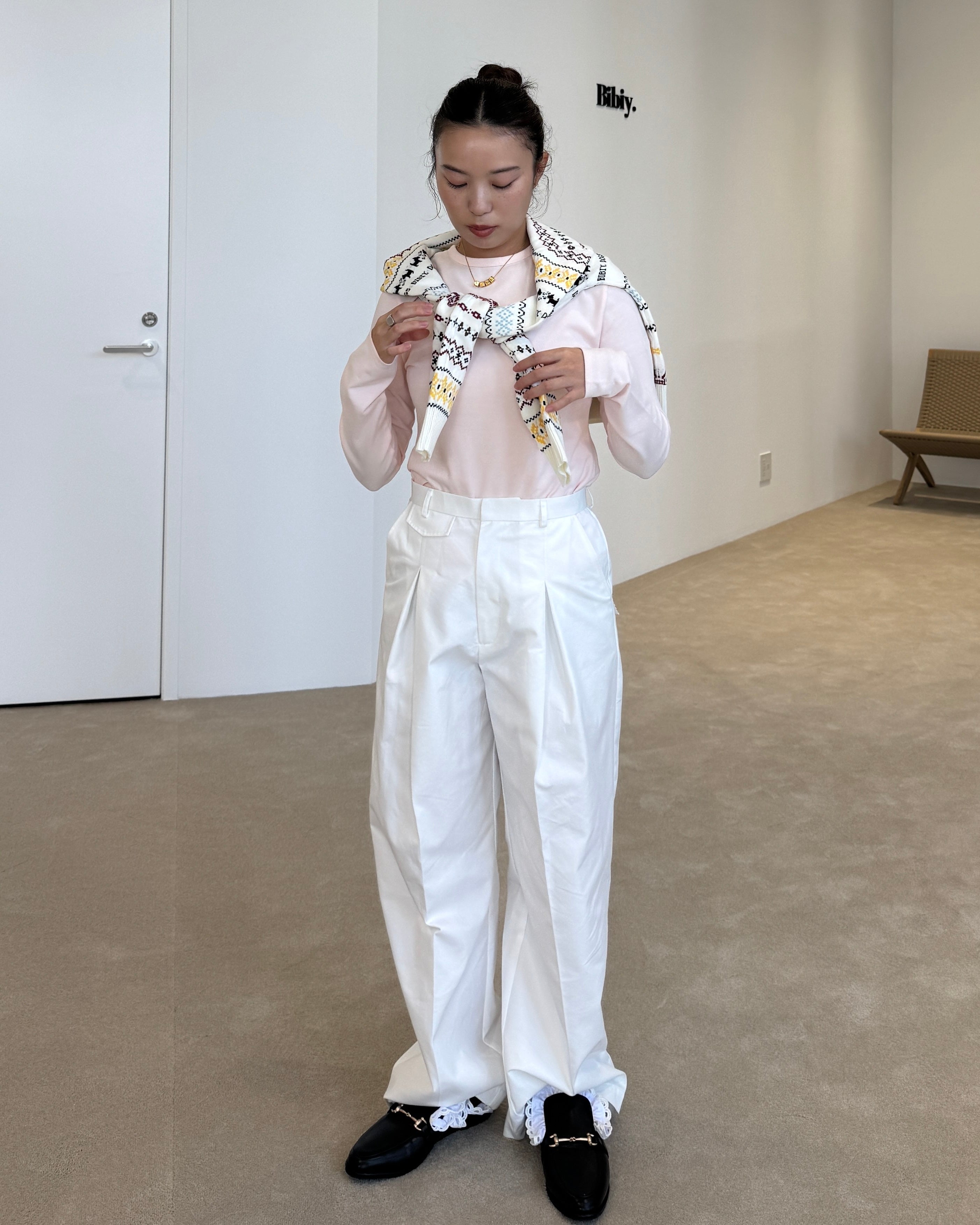 BIBIY. LONG TEE/155cm/着用サイズF