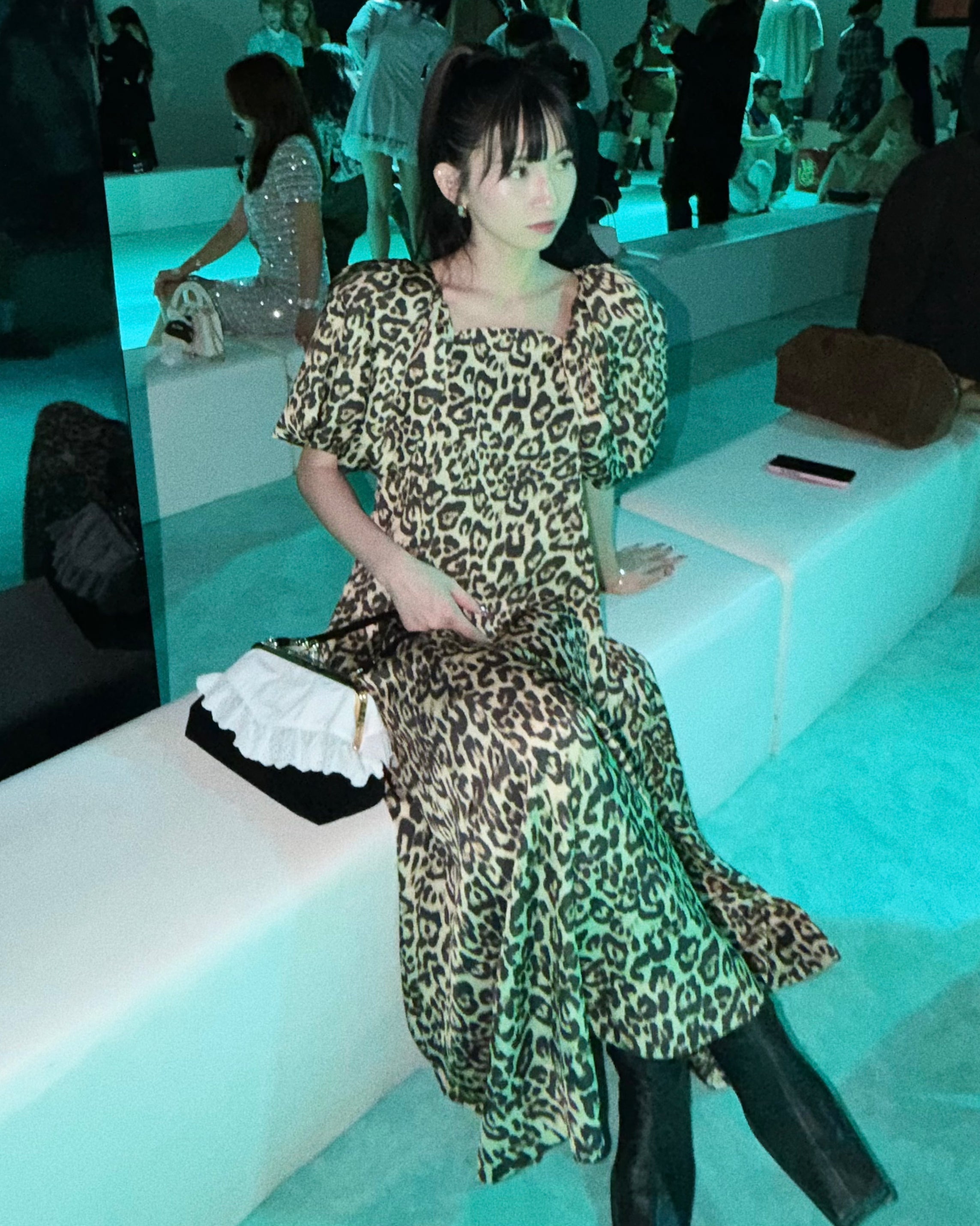 ANGIE LEOPARD DRESS/164cm/着用サイズF