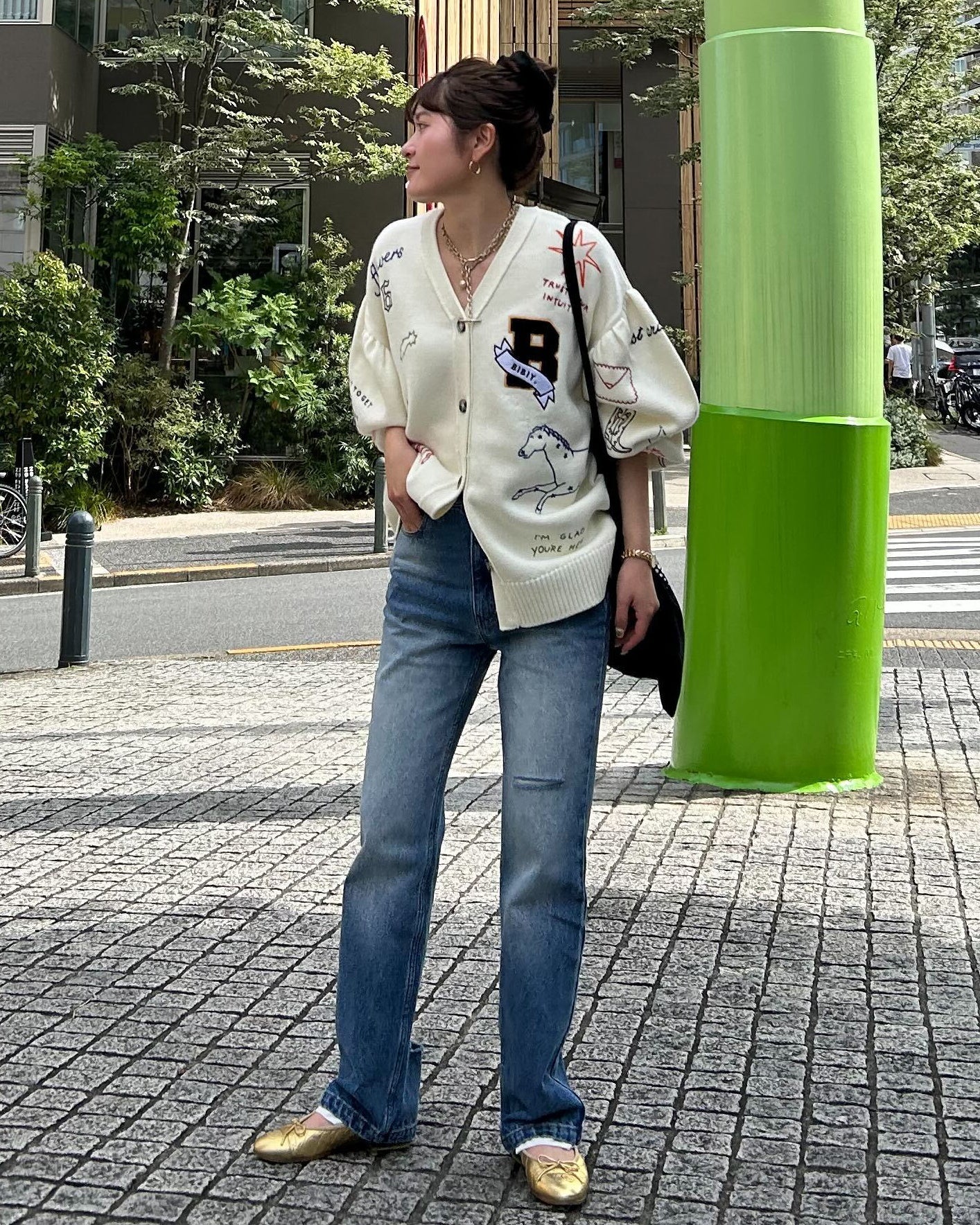 B. UNIVERSE CARDIGAN/160cm/着用サイズF