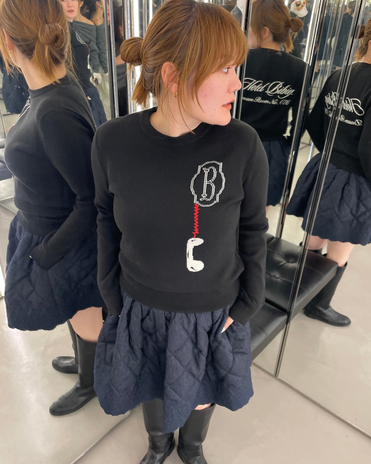 MOXY DENIM SKIRT/166cm/着用サイズF