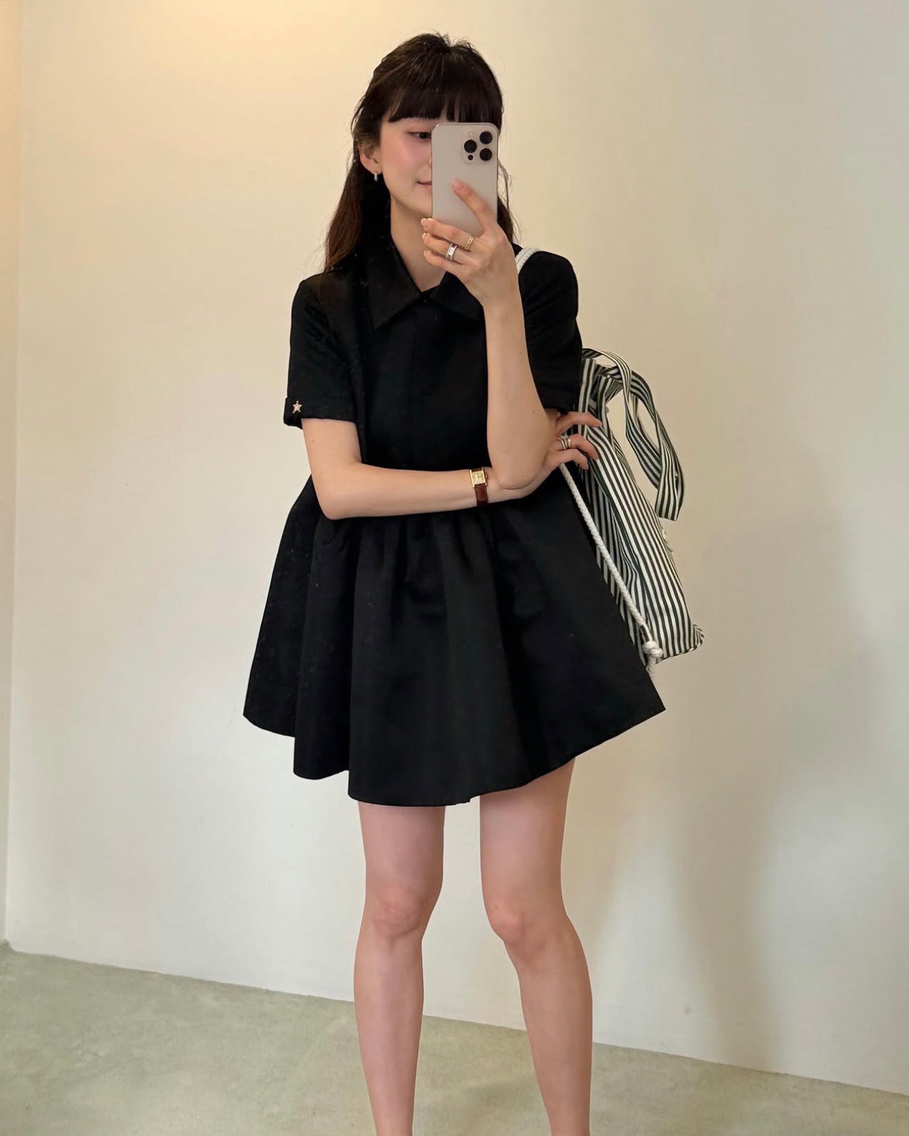 BIANCA SHIRT DRESS/158cm/着用サイズF
