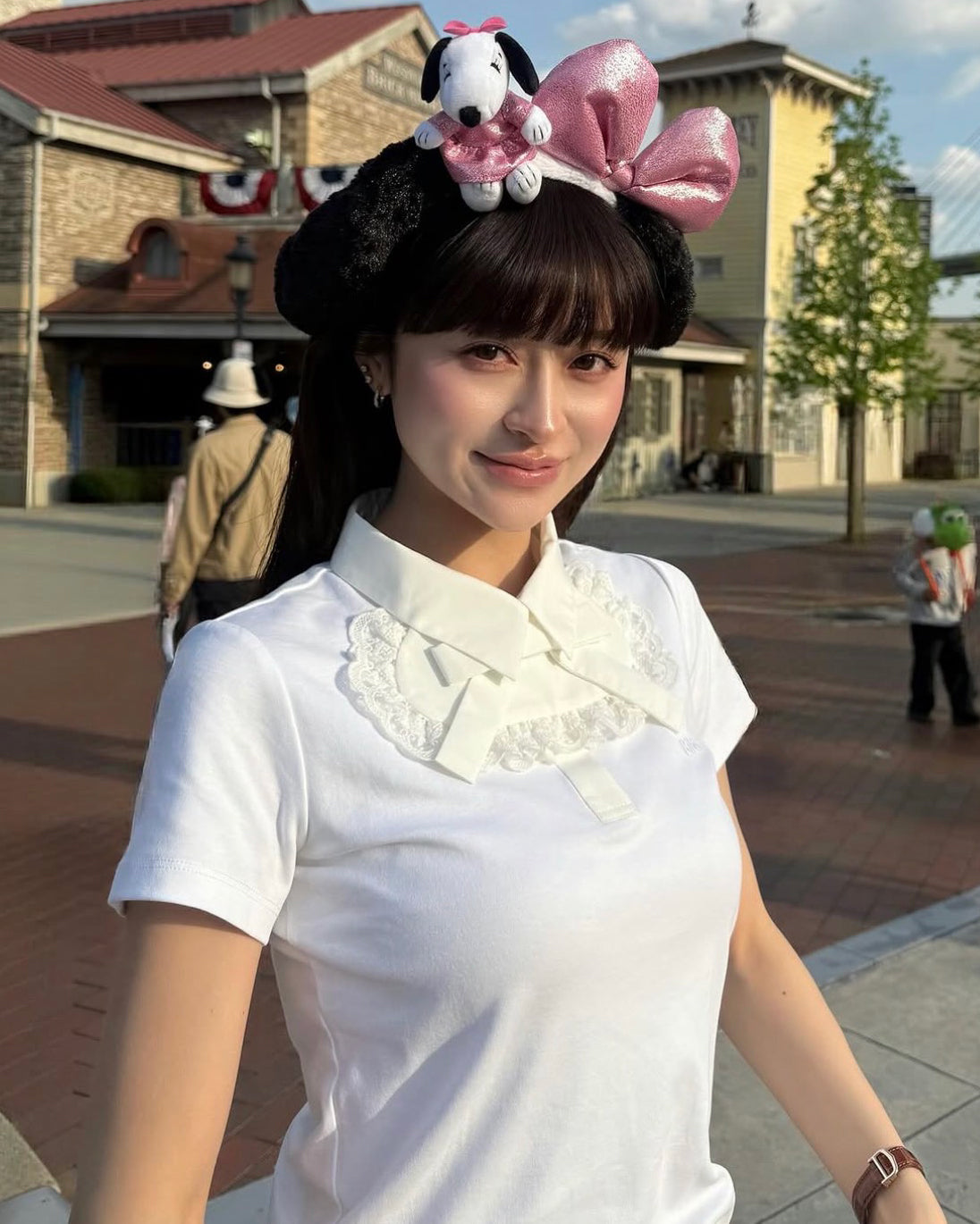 ESME RIBBON TOP/158cm/着用サイズF