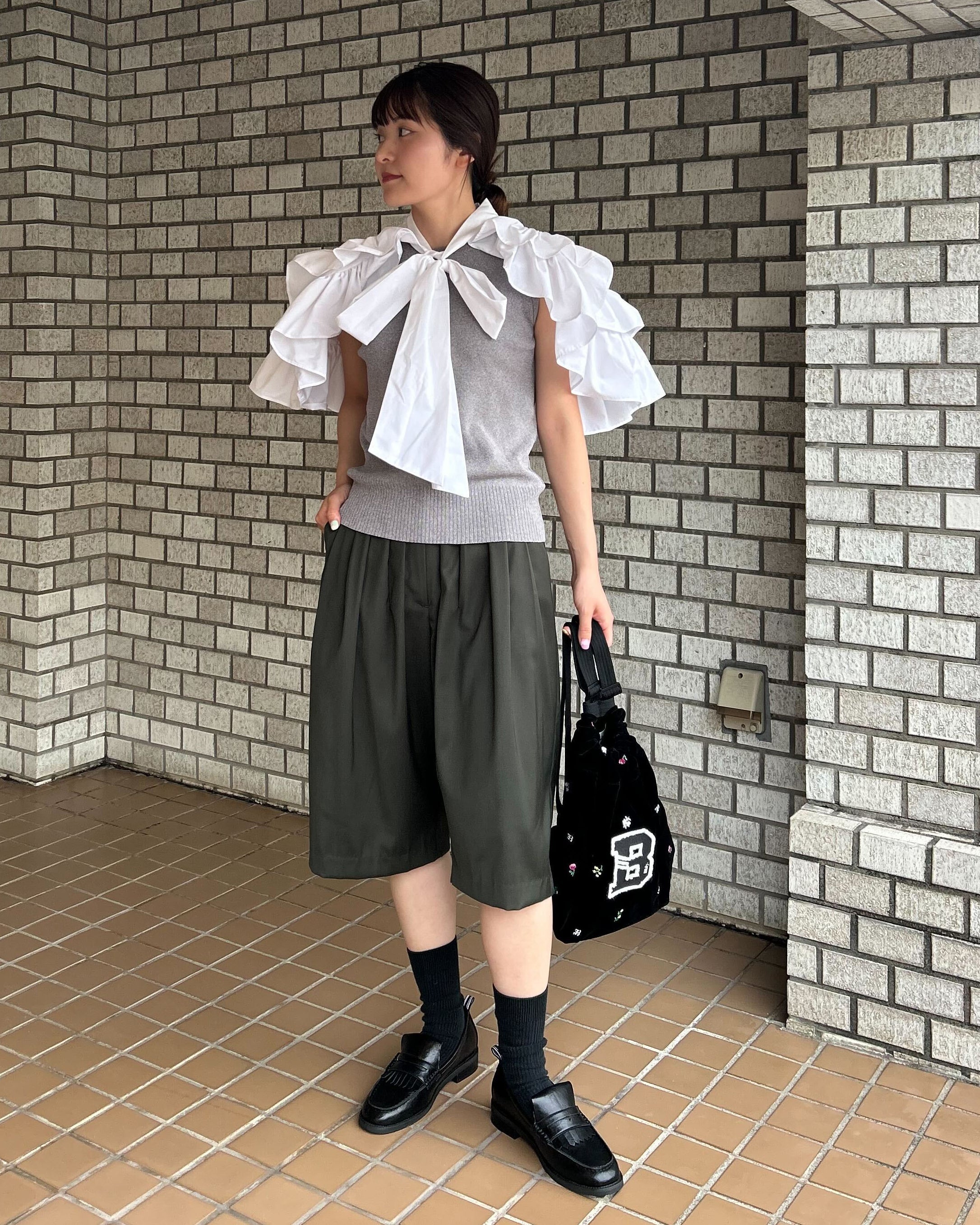 RUE FRILL KNIT/160cm/着用サイズF