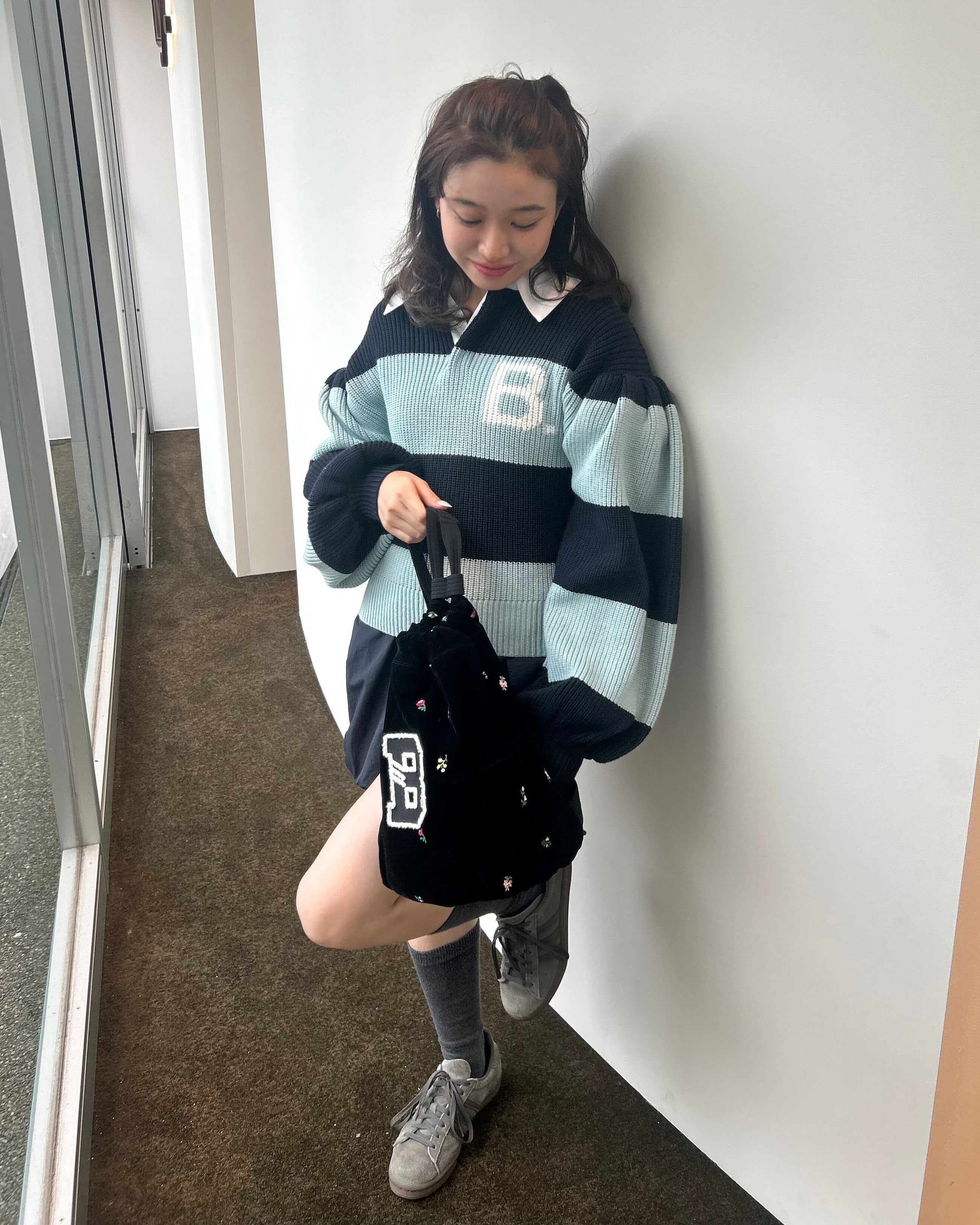 B. POLO KNIT/154cm/着用サイズF