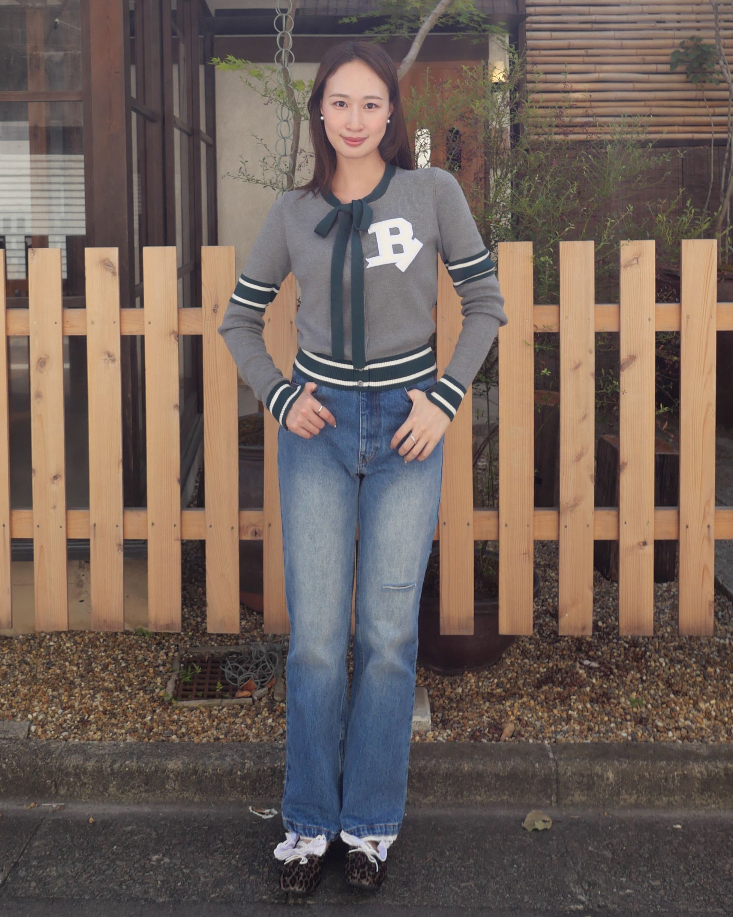 BIBIY. DAMAGE DENIM/167cm/着用サイズM