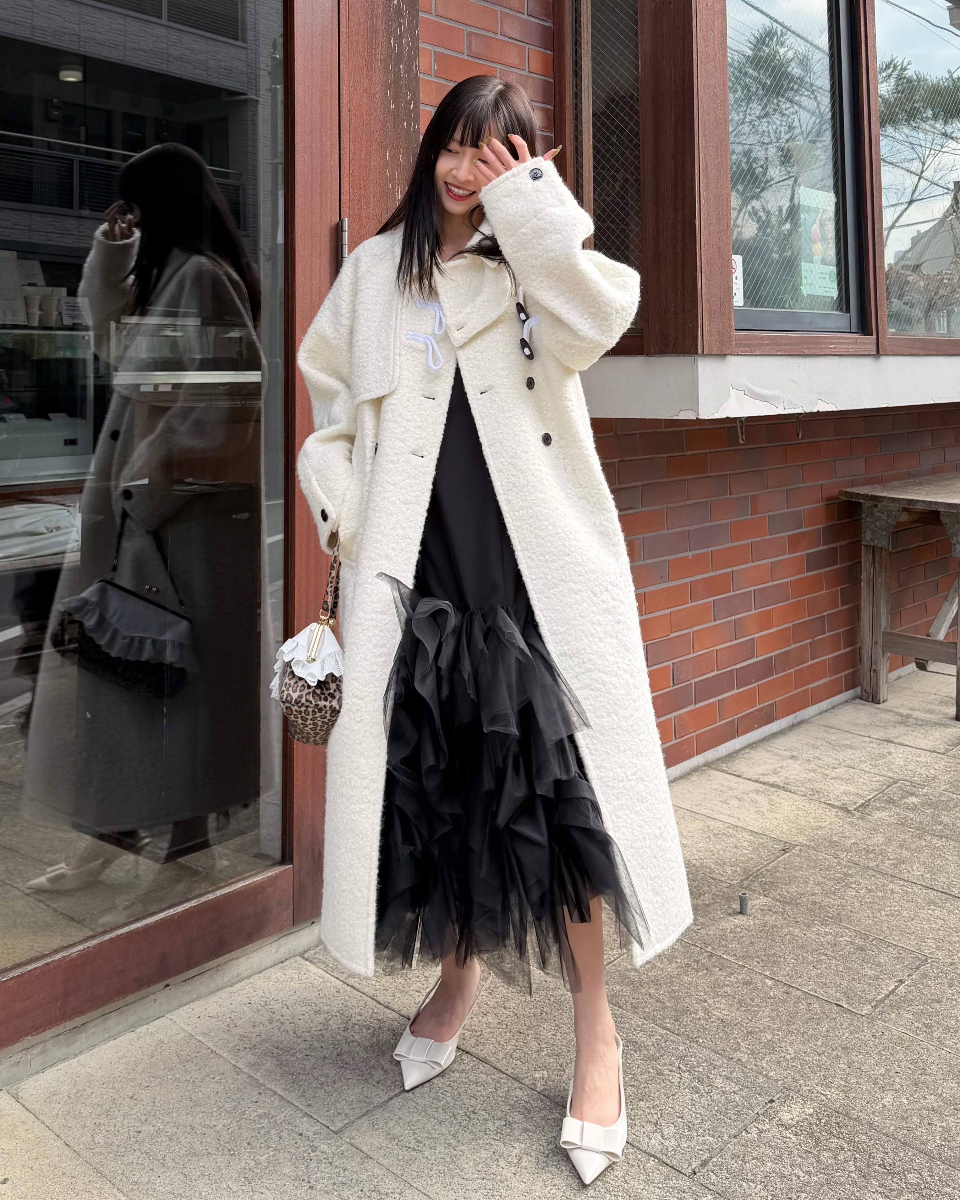 MANON DUFFLE COAT/164cm/着用サイズF