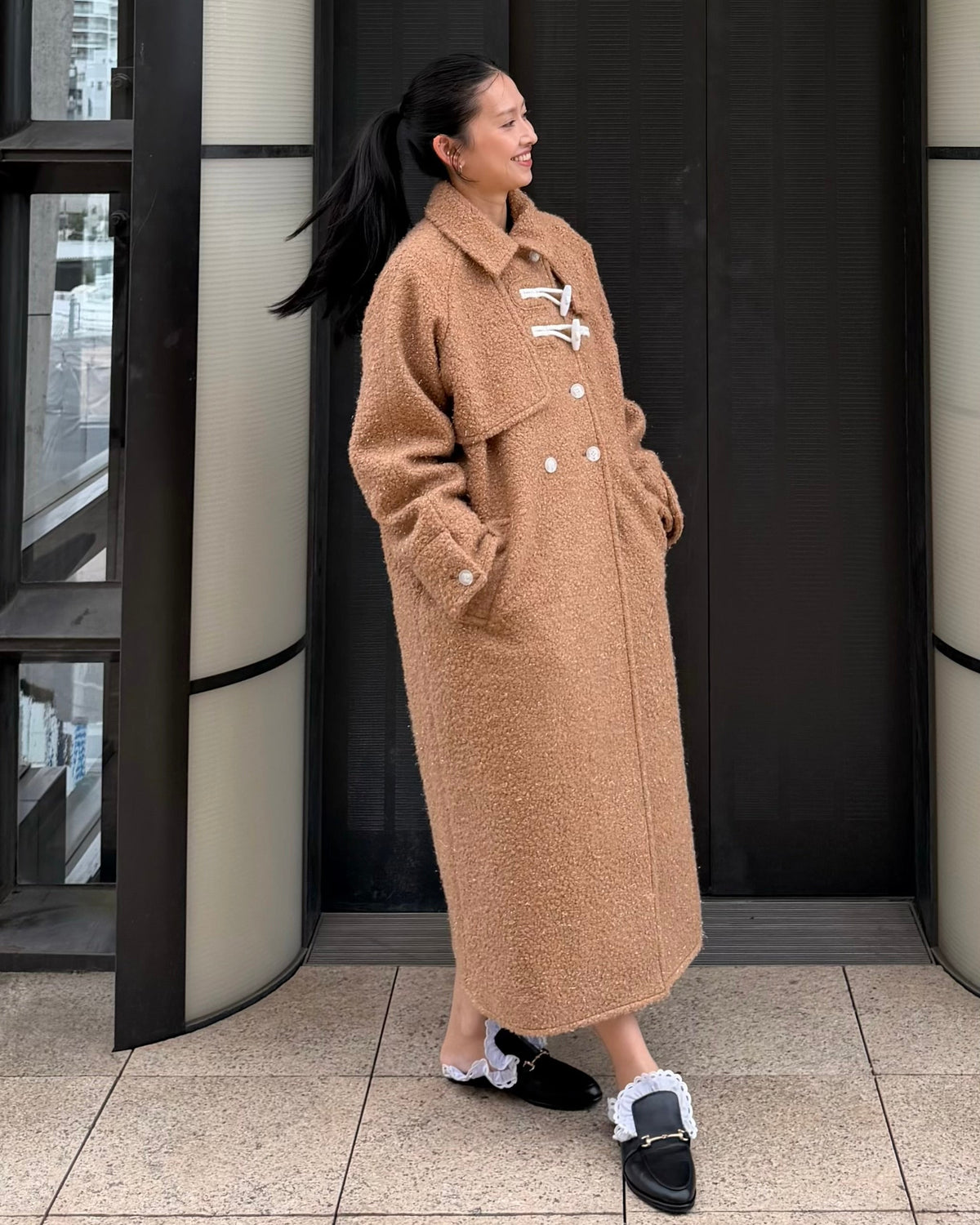 MANON DUFFLE COAT/164cm/着用サイズF