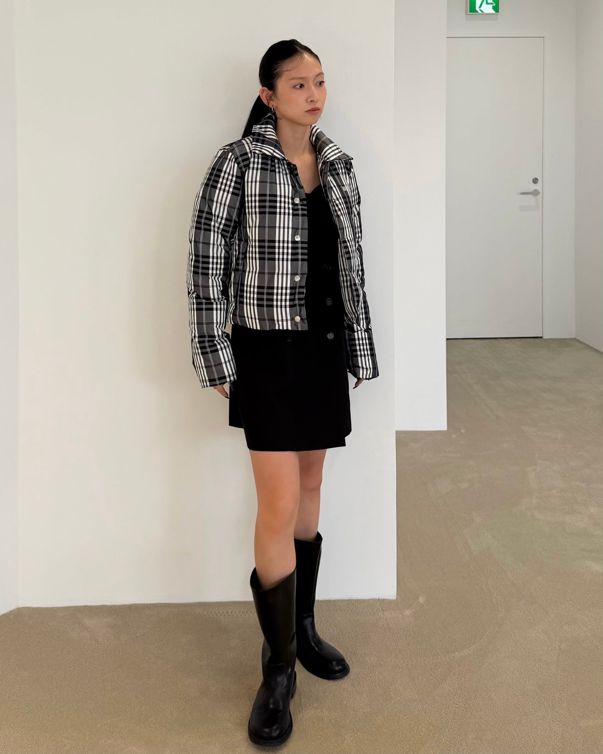 ROWAN TARTAN DOWN/164cm/着用サイズF