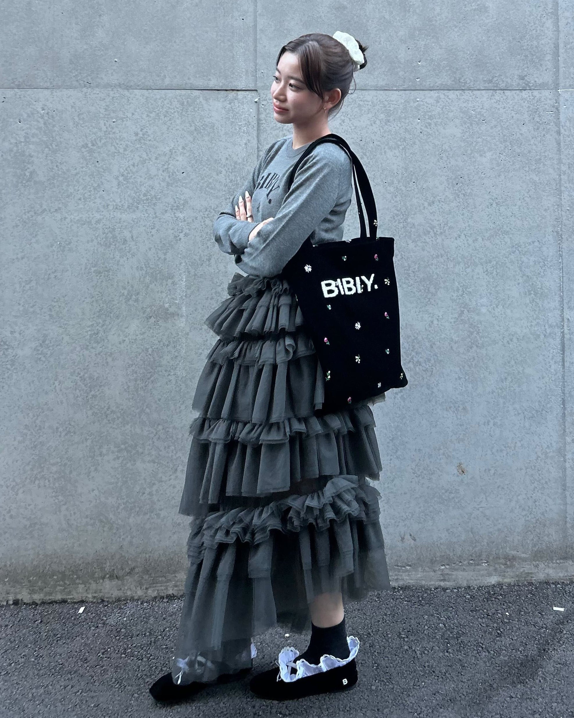 B. MANIA LONG KNIT/154cm/着用サイズF