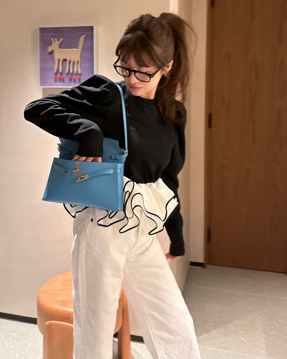 B. PIPING PEPURAMU TOP/158cm/着用サイズF
