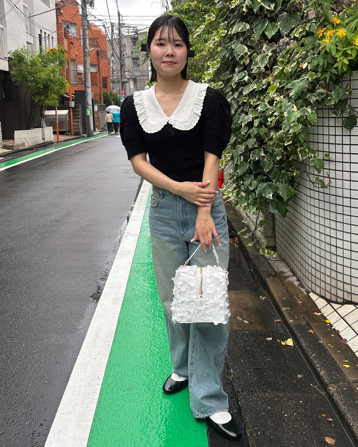 Bibiy EMILIA COLLAR KNIT ブラック ビビィ EMILIA COLLAR KNIT/166cm 